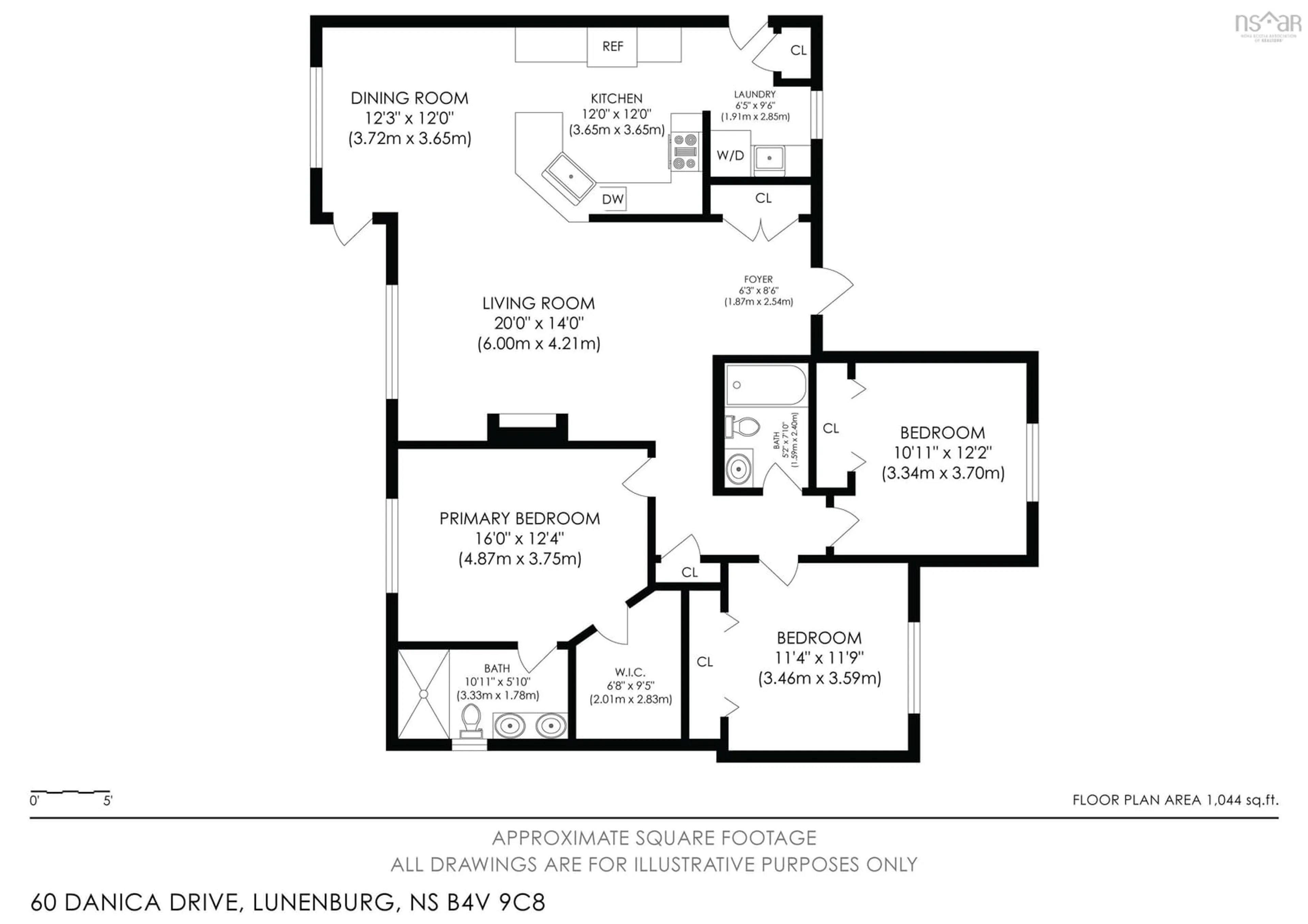 Floor plan for 60 Danica Dr, Pine Grove Nova Scotia B4V 9C8