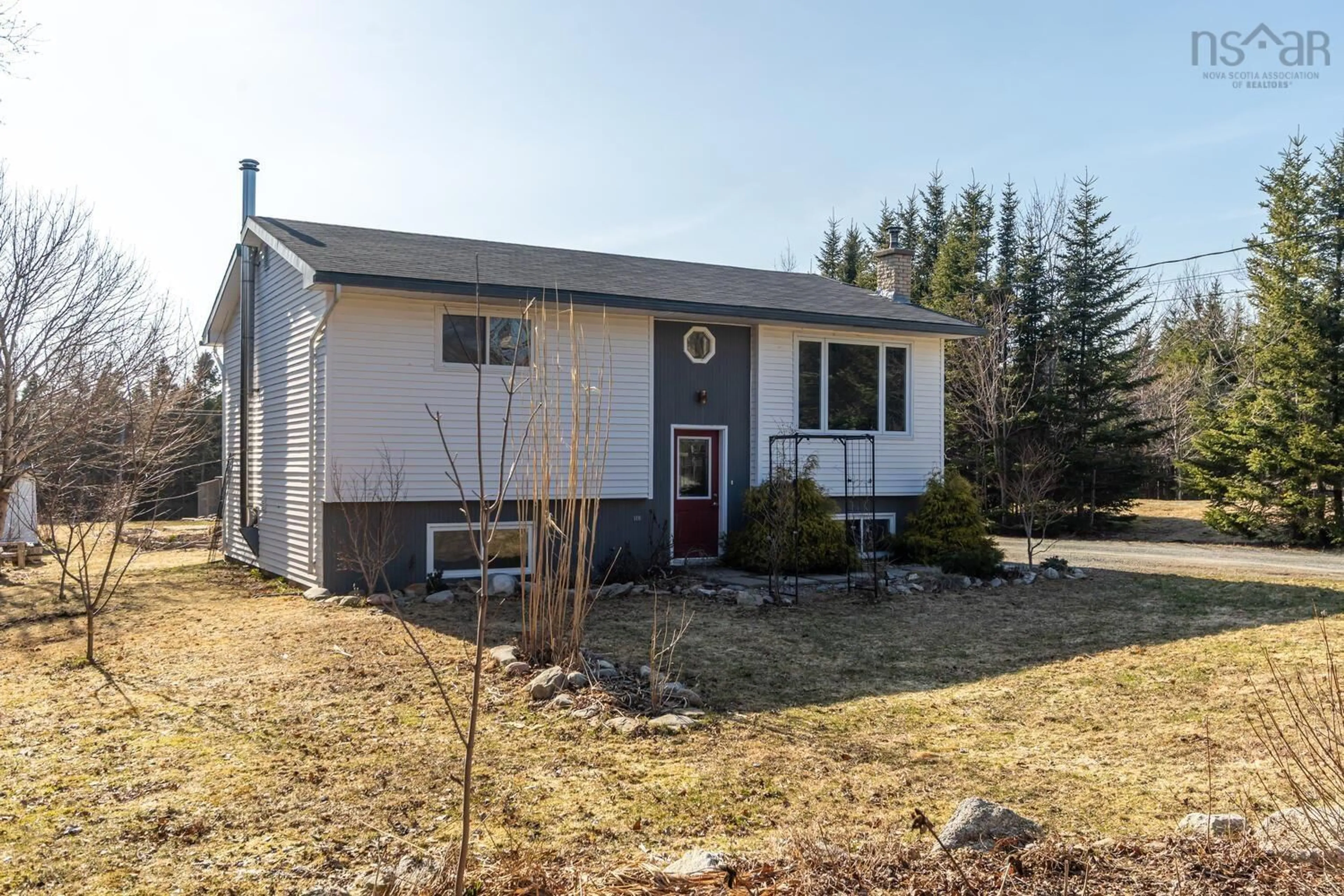 Home with vinyl exterior material, street for 42 David Allen Dr, East Lawrencetown Nova Scotia B2Z 1N8