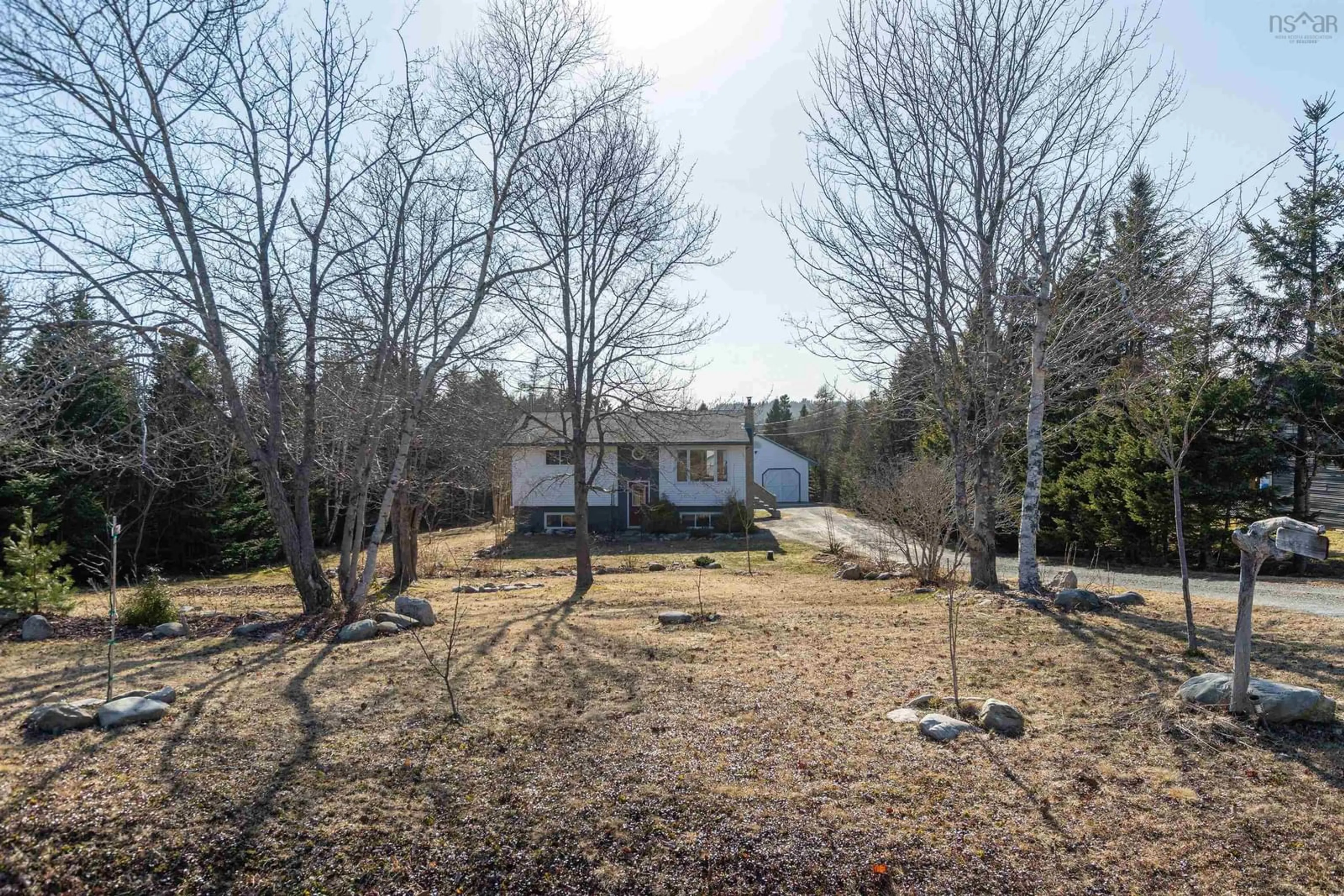 A pic from outside/outdoor area/front of a property/back of a property/a pic from drone, forest/trees view for 42 David Allen Dr, East Lawrencetown Nova Scotia B2Z 1N8
