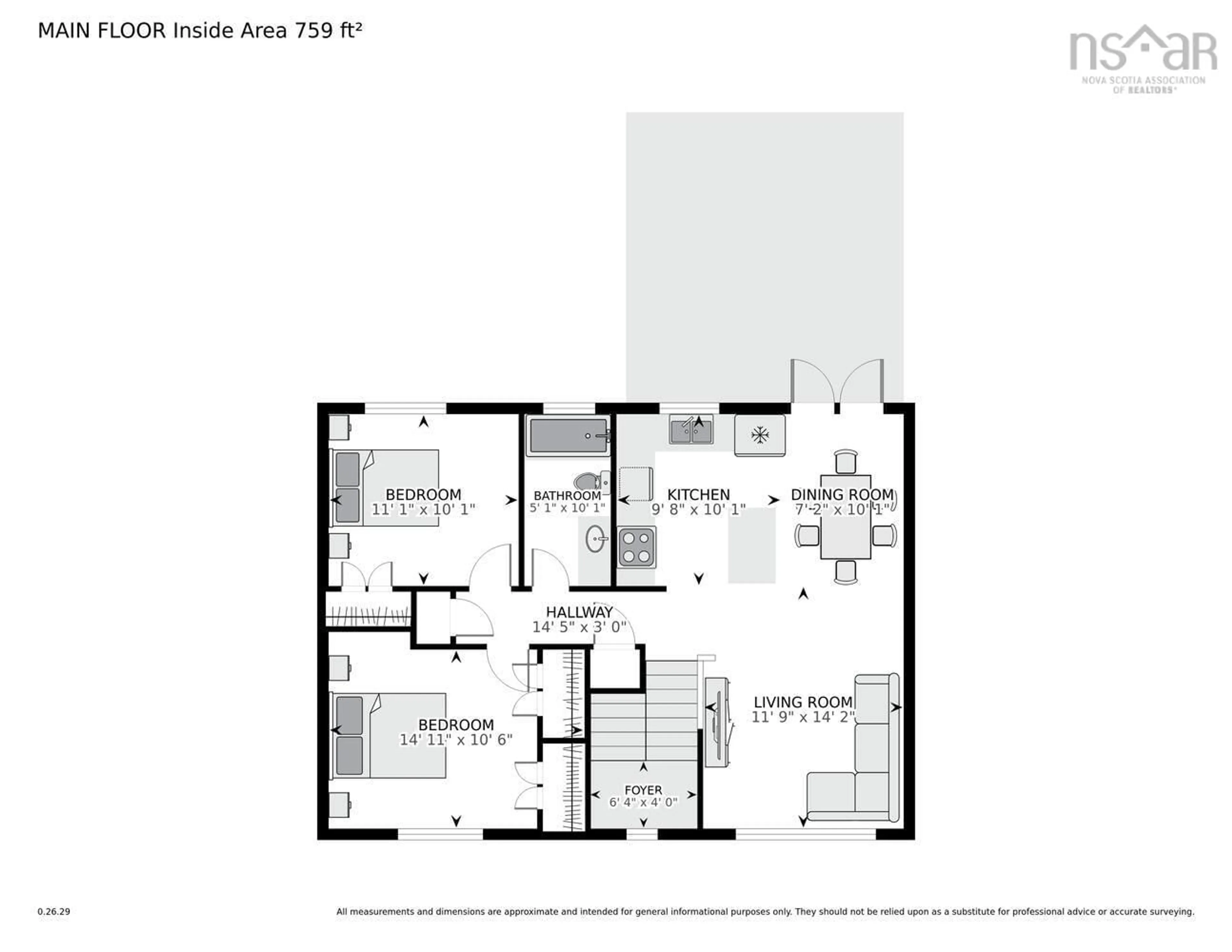 Floor plan for 42 David Allen Dr, East Lawrencetown Nova Scotia B2Z 1N8