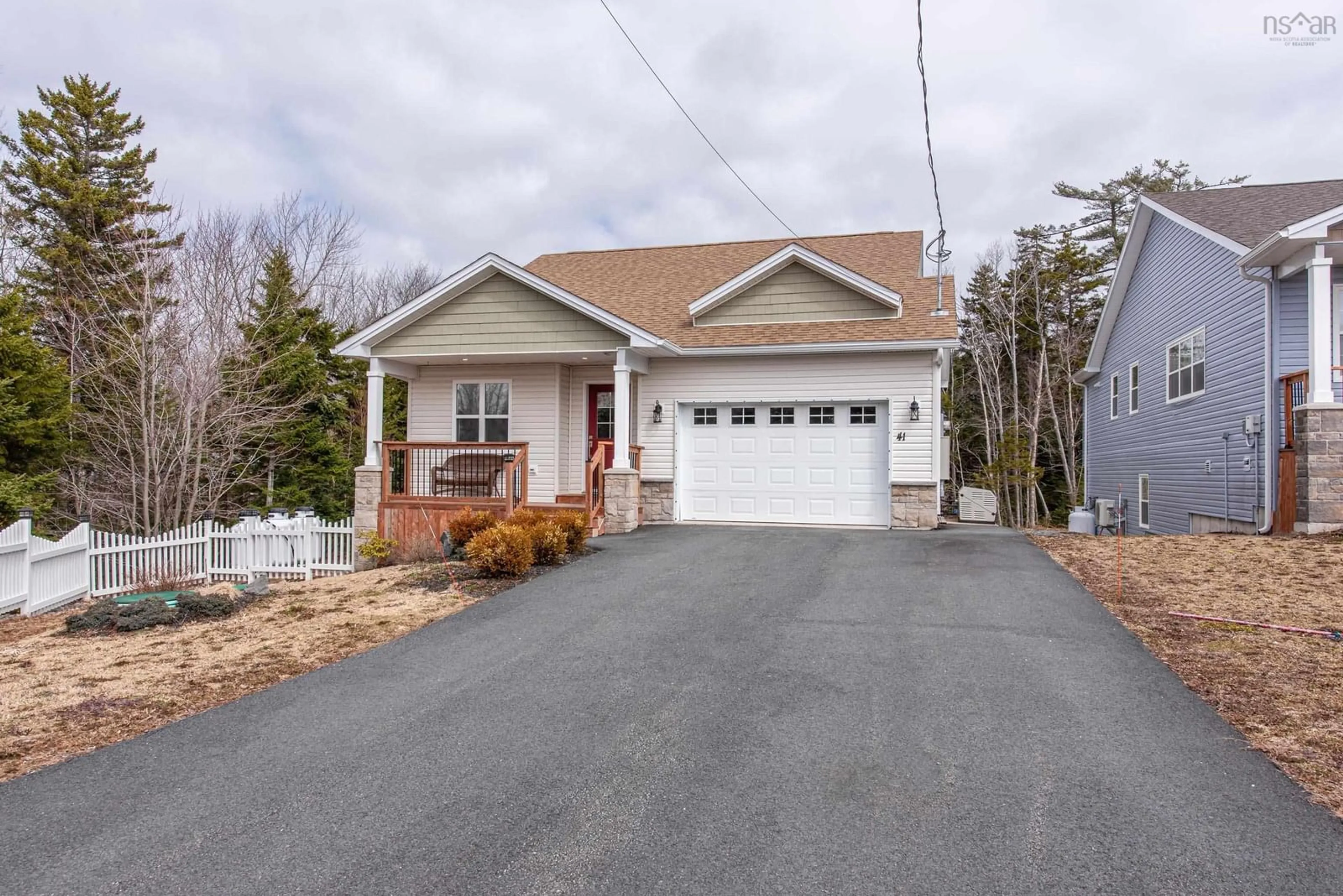 Home with vinyl exterior material, street for 41 Wineberry Way, Upper Sackville Nova Scotia B4E 0S5