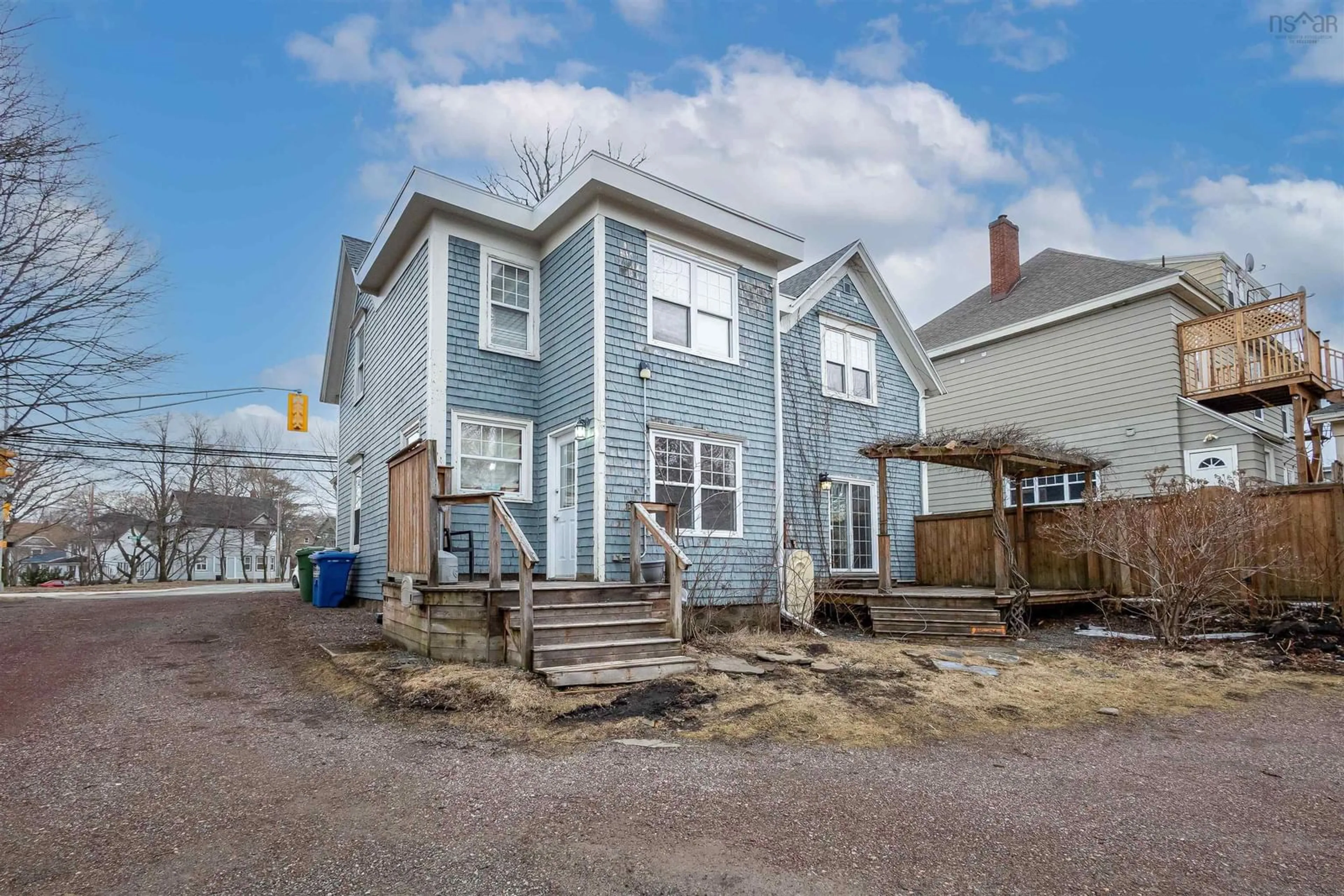 A pic from outside/outdoor area/front of a property/back of a property/a pic from drone, street for 808 George St, Sydney Nova Scotia B1P 1L6