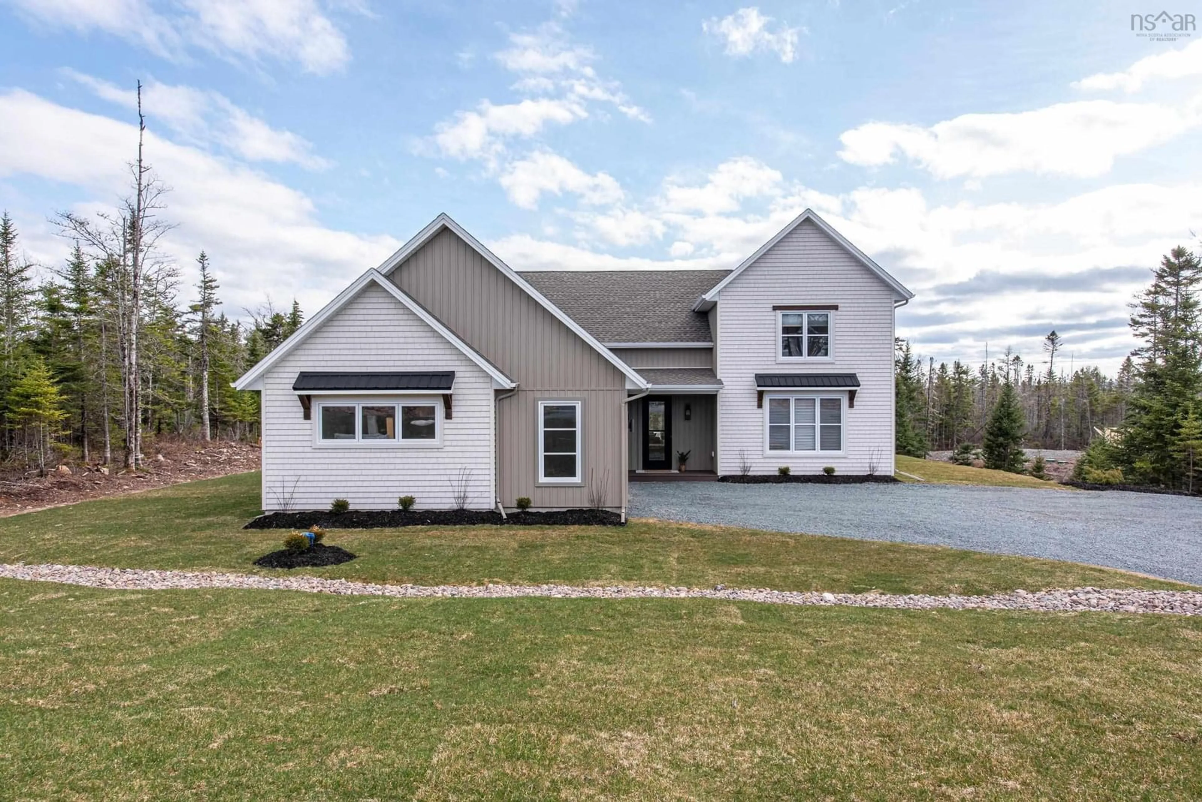Home with vinyl exterior material, street for 741 Celebration Dr, Fall River Nova Scotia B2T 0V6