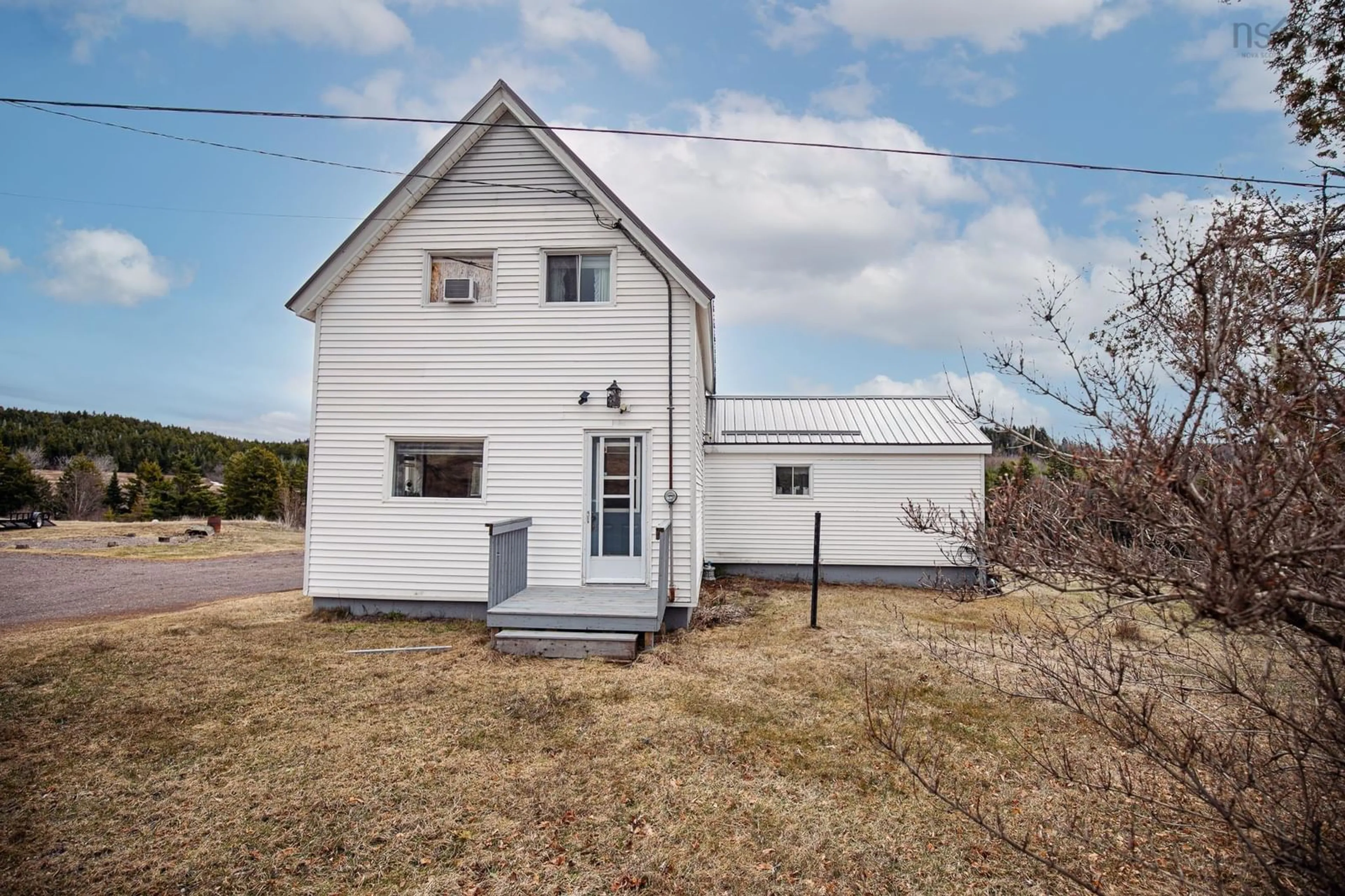 A pic from outside/outdoor area/front of a property/back of a property/a pic from drone, building for 104 Yorke Settlement Rd, Diligent River Nova Scotia B0M 1S0