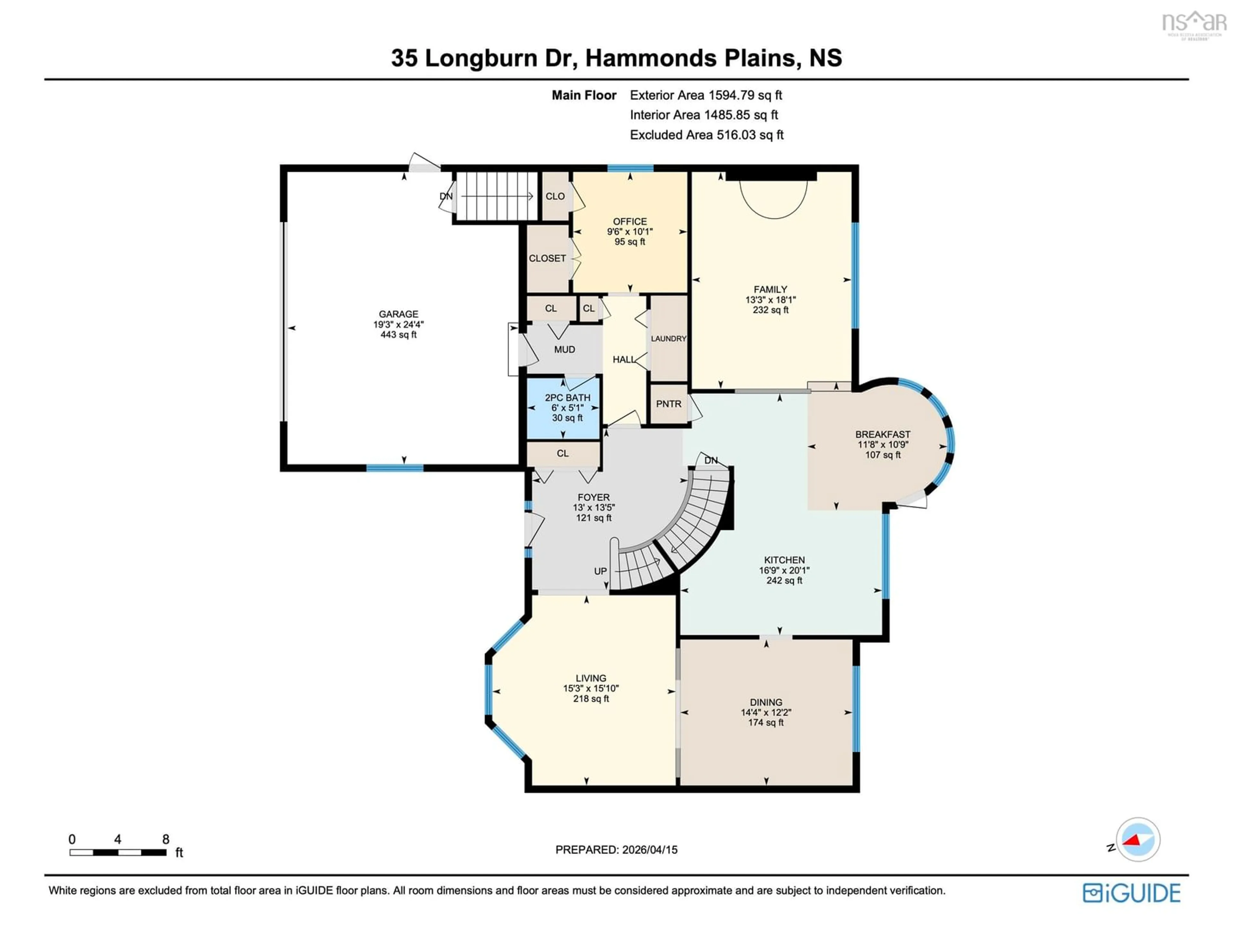 Floor plan for 35 Longburn Dr, Hammonds Plains Nova Scotia B4B 1N4
