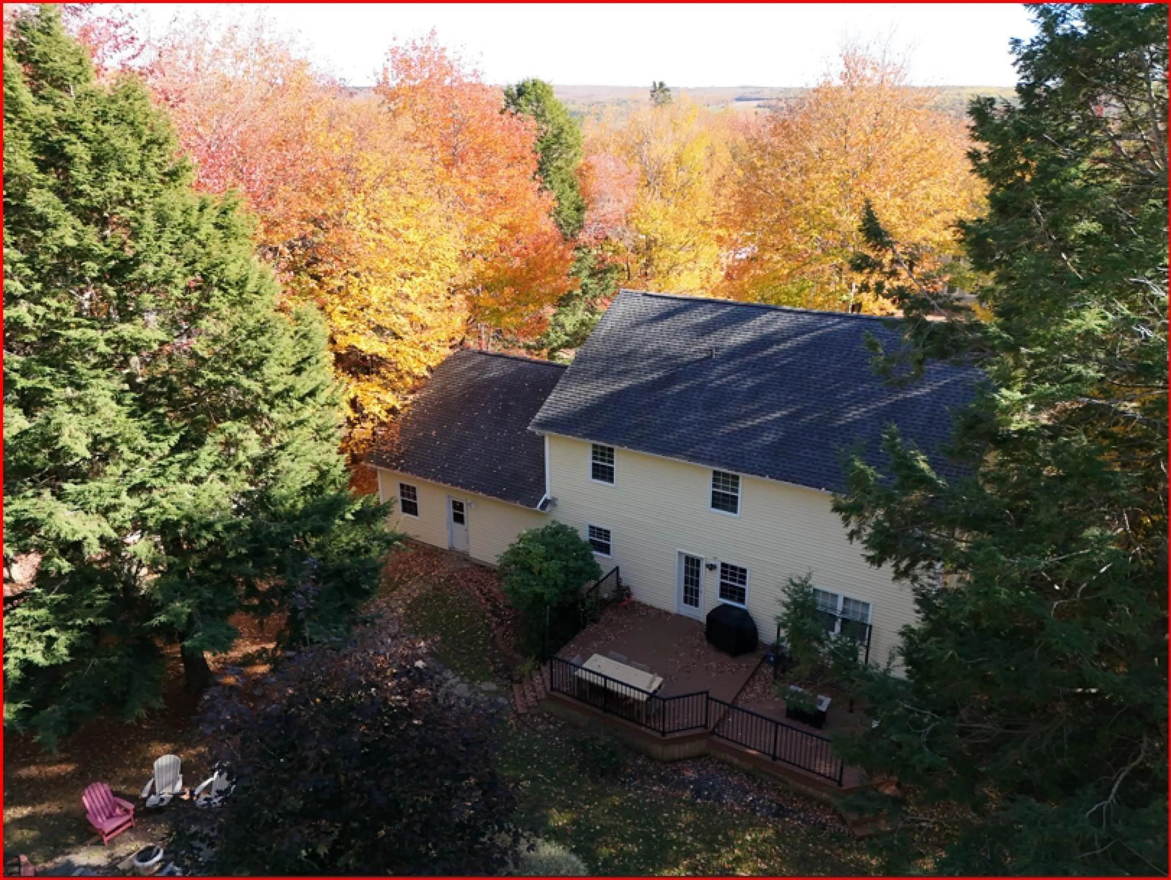 A pic from outside/outdoor area/front of a property/back of a property/a pic from drone, forest/trees view for 133 Raptor Way, Bible Hill Nova Scotia B2N 7B4