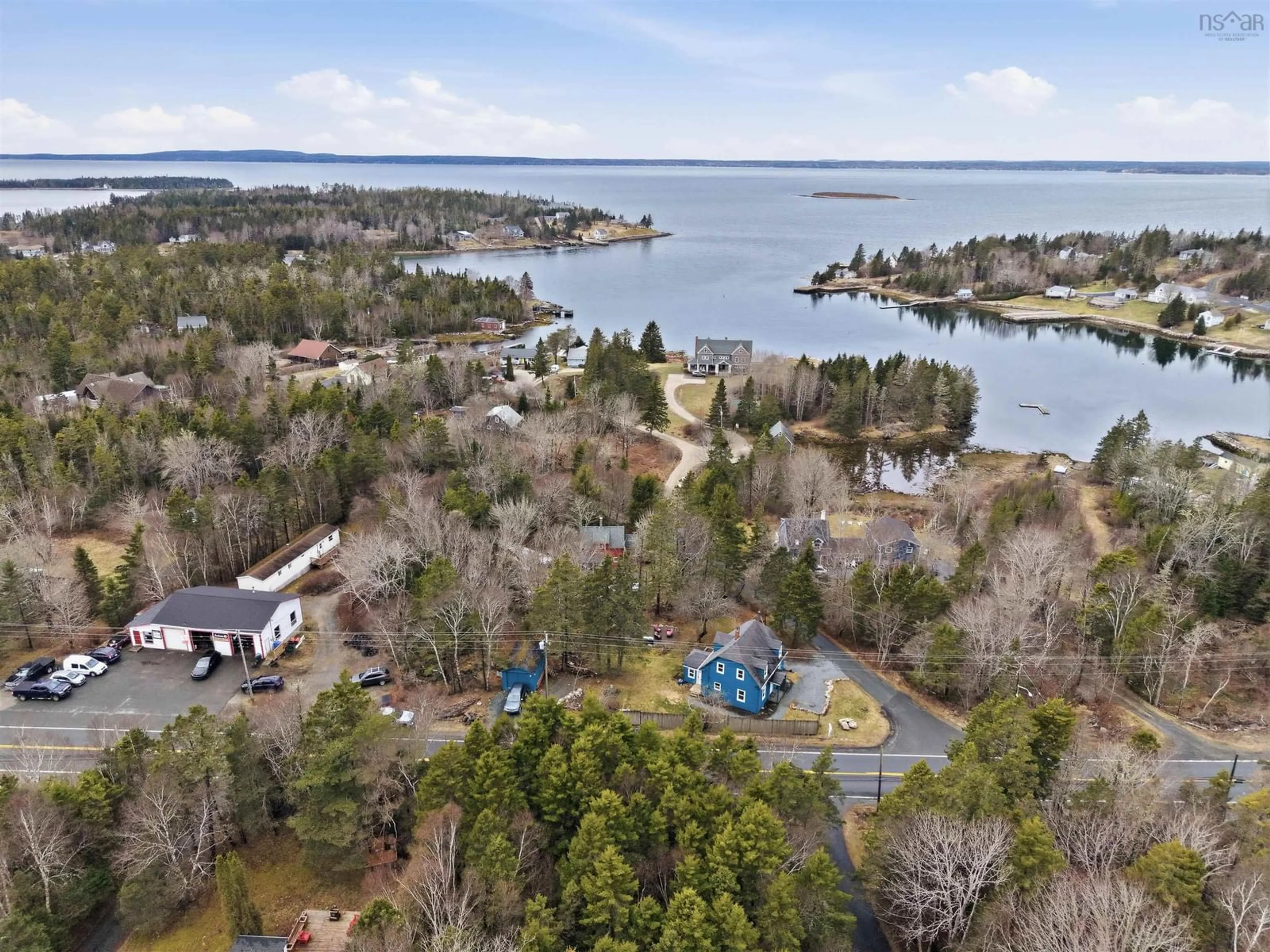 A pic from outside/outdoor area/front of a property/back of a property/a pic from drone, water/lake/river/ocean view for 11300 Peggy's Cove Rd, Seabright Nova Scotia B3Z 3B1