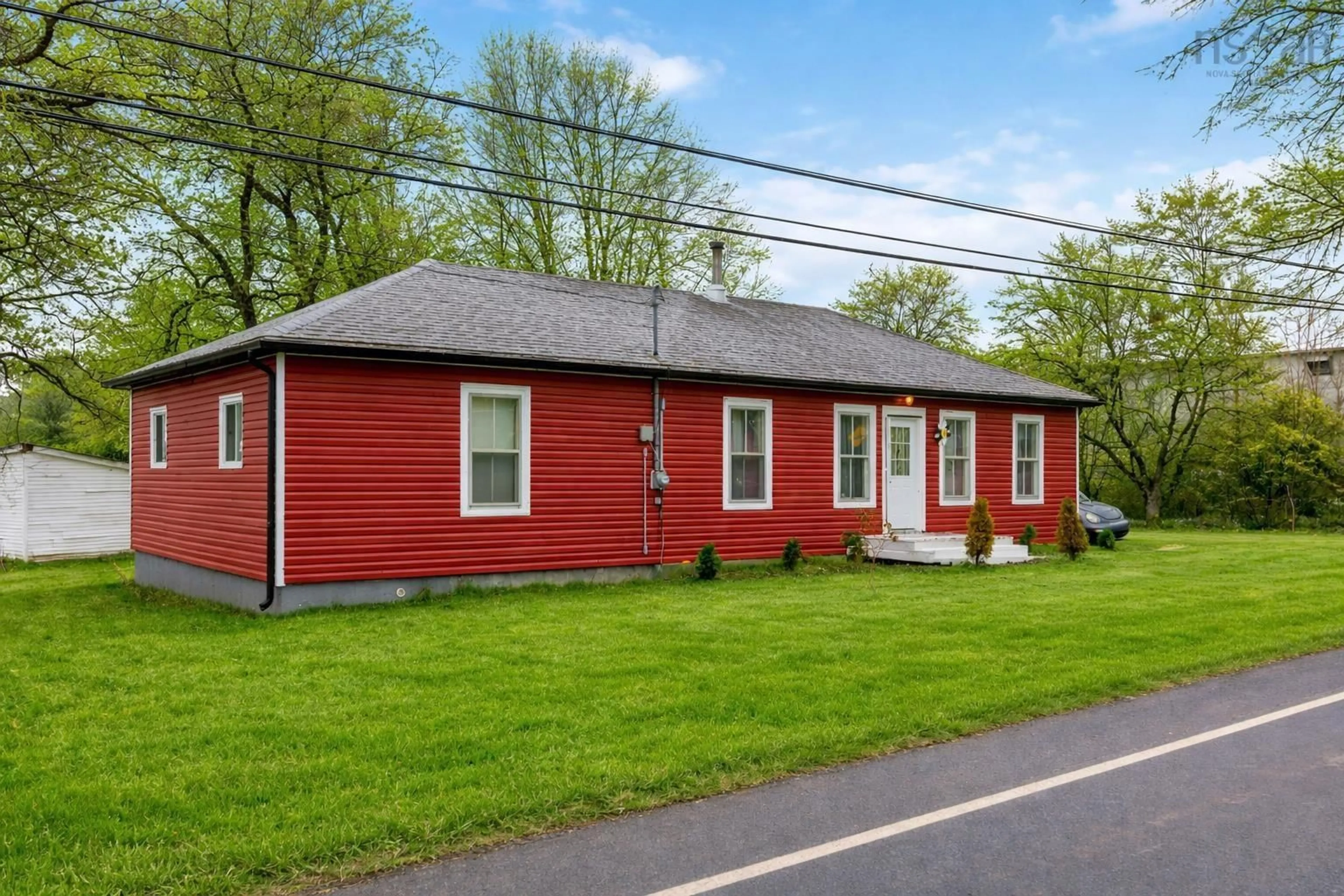 Home with vinyl exterior material, street for 9773 Highway 8, Caledonia Nova Scotia B0T 1H0