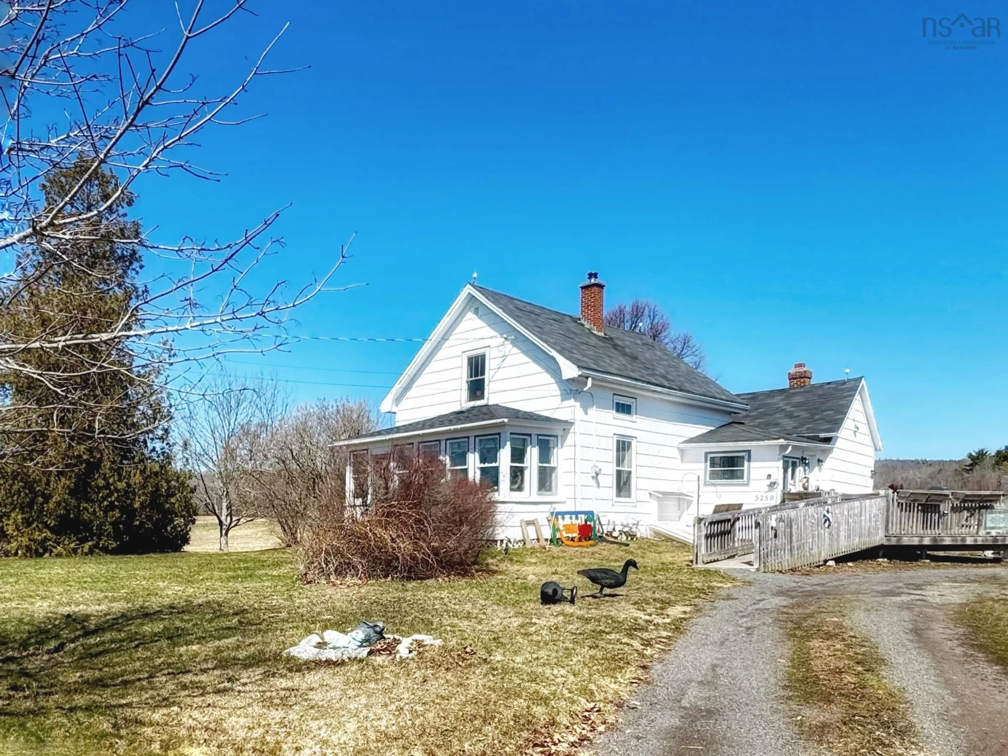 A pic from outside/outdoor area/front of a property/back of a property/a pic from drone, street for 5259 Highway 221, Grafton Nova Scotia B0P 1V0