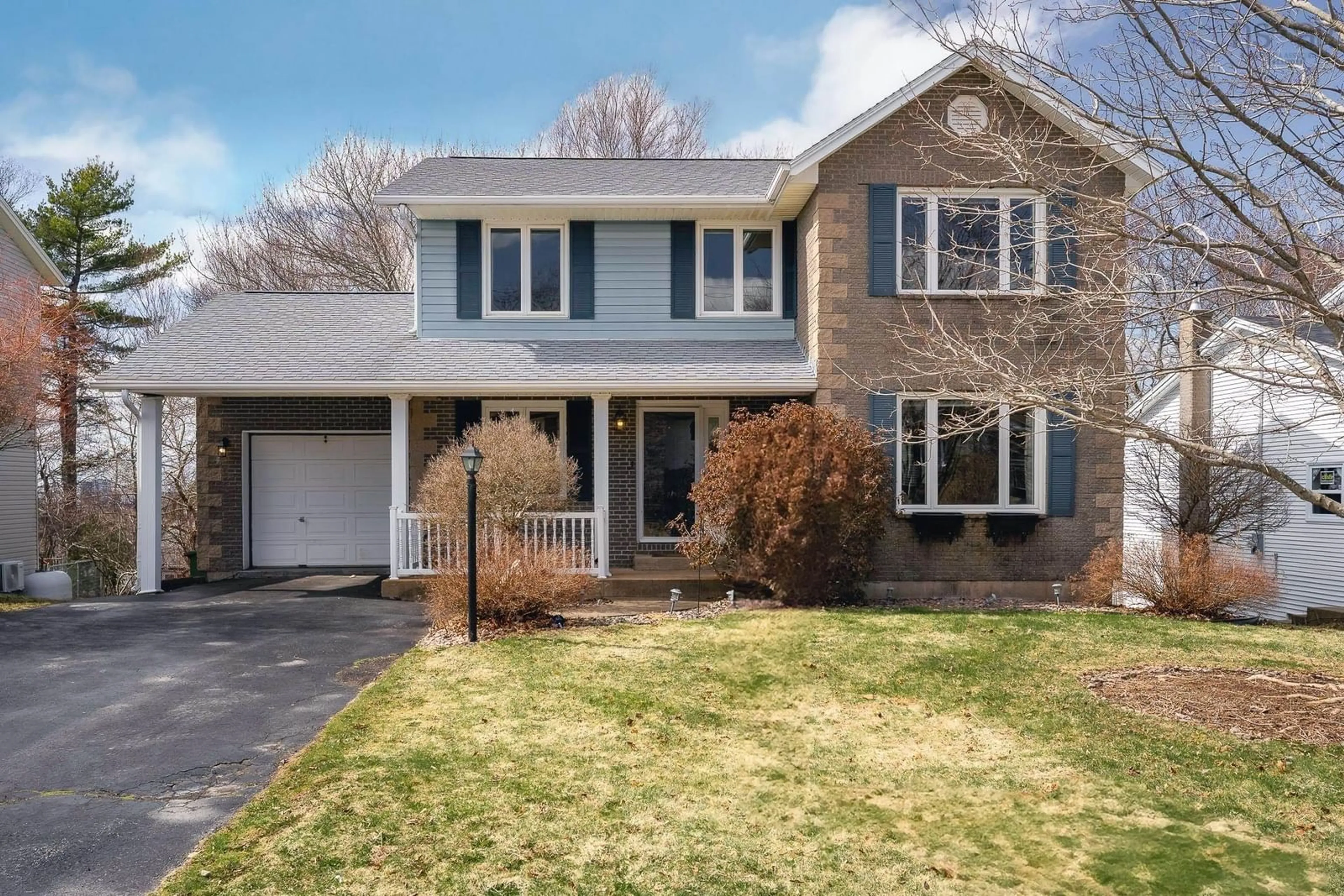 Home with vinyl exterior material, street for 8 Capistrano Dr, Dartmouth Nova Scotia B2X 3N4