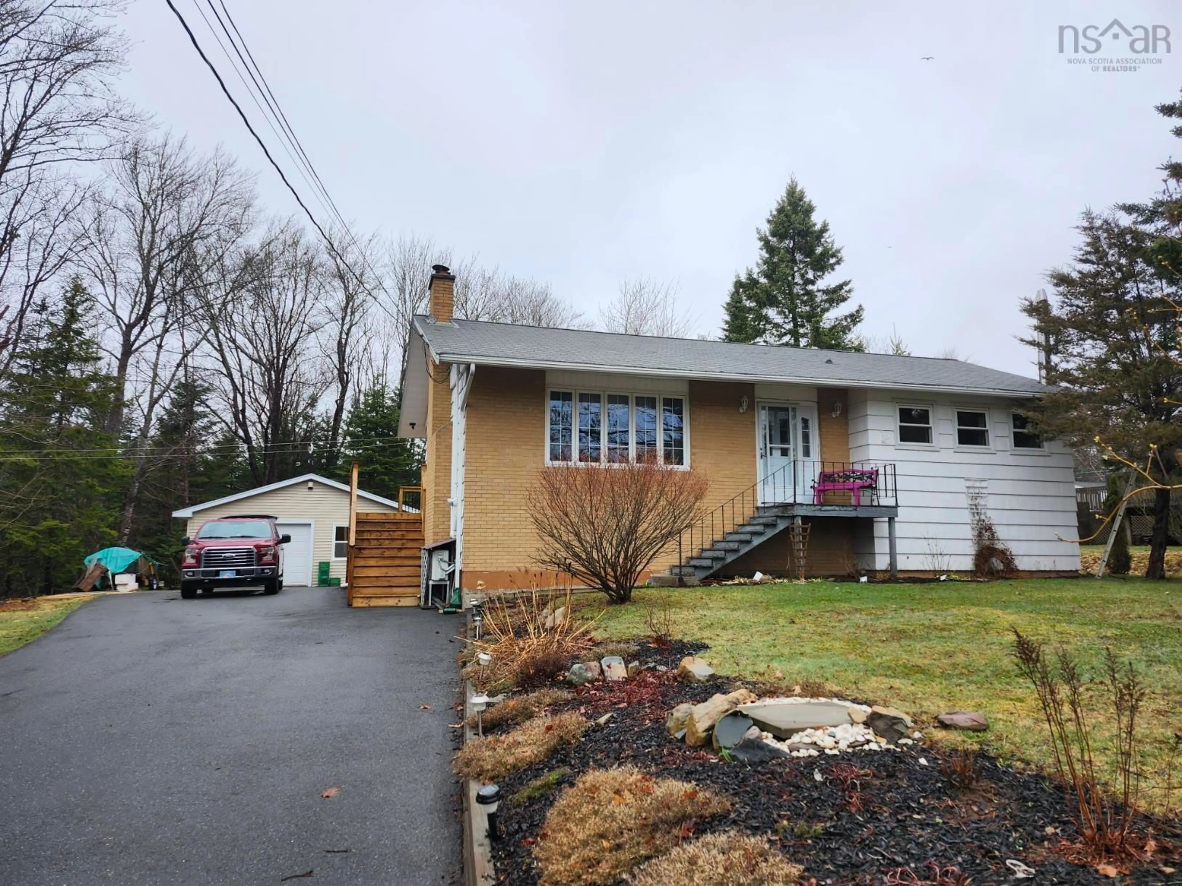 A pic from outside/outdoor area/front of a property/back of a property/a pic from drone, street for 82 Holland Rd, Fletchers Lake Nova Scotia B2T 1A1