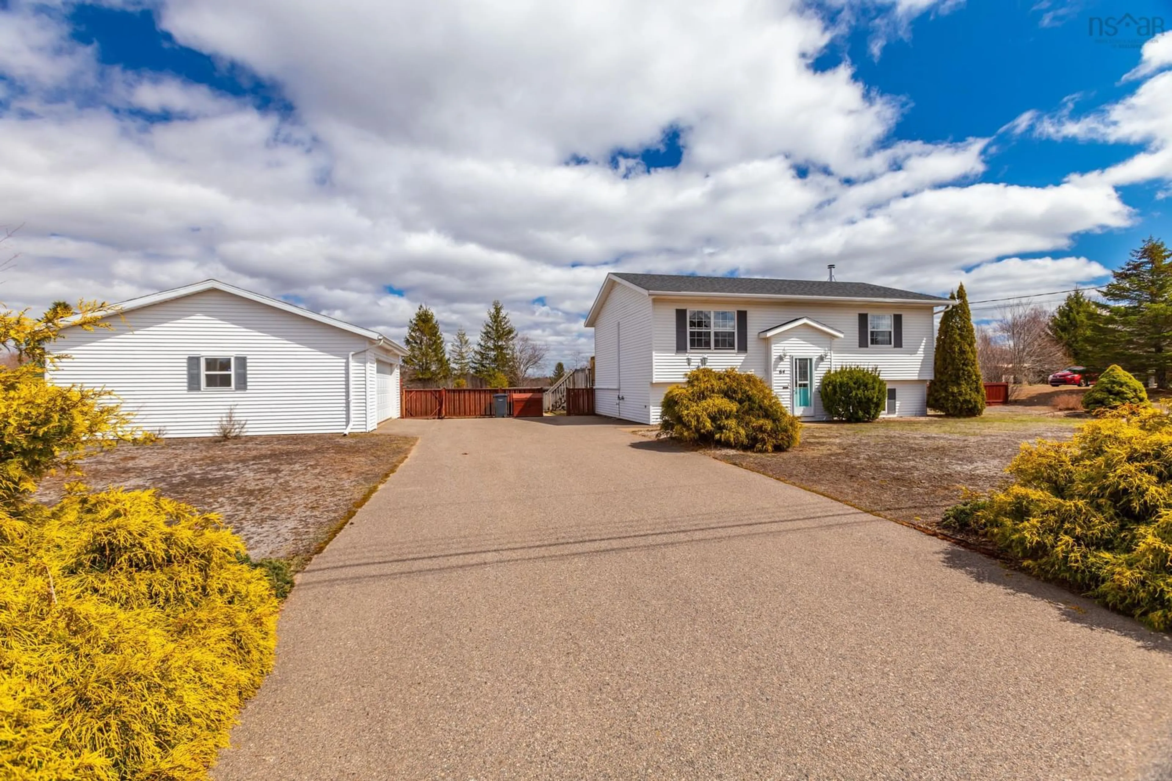 Home with vinyl exterior material, street for 64 Seth Dr, Wilmot Nova Scotia B0P 1R0