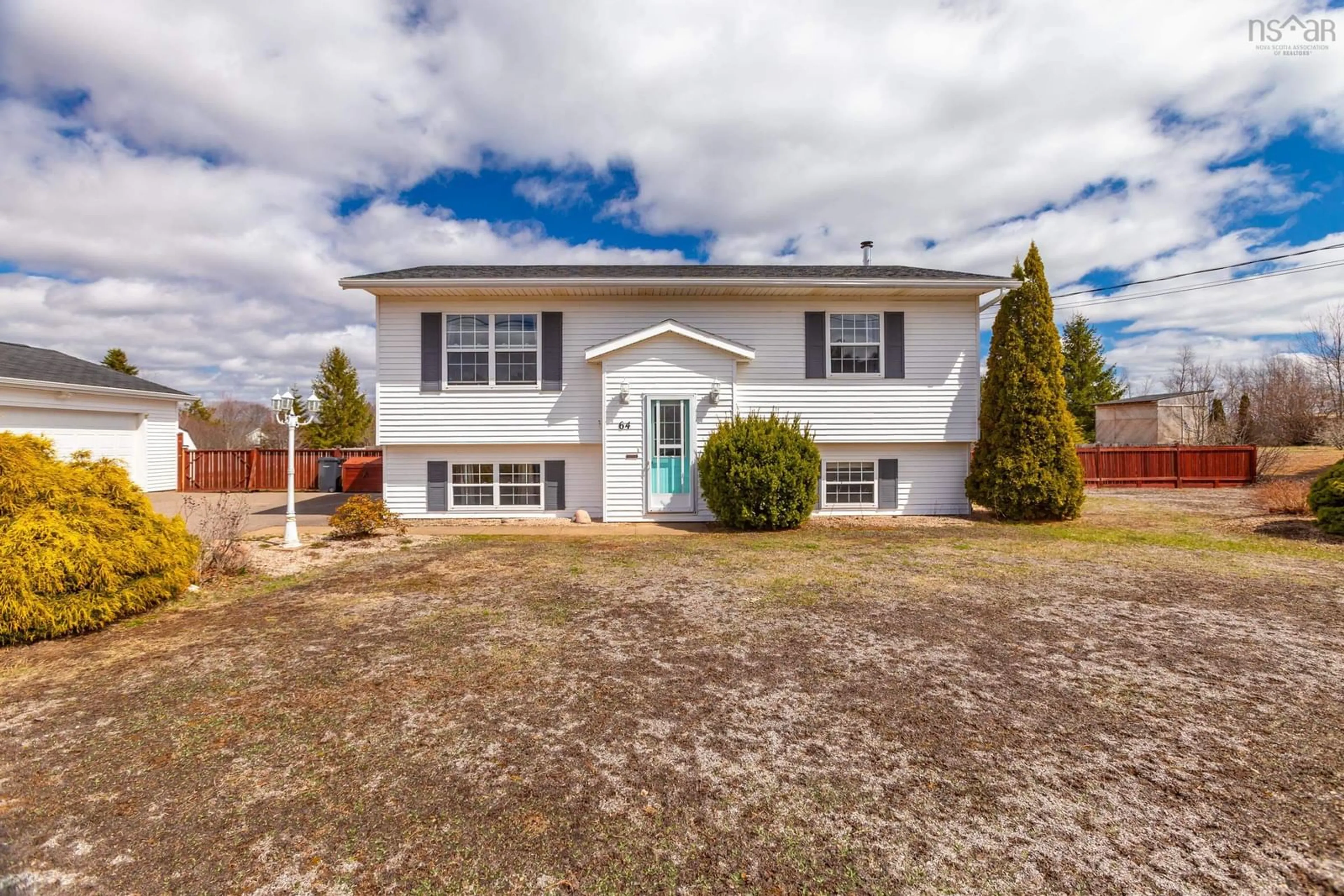 Home with vinyl exterior material, street for 64 Seth Dr, Wilmot Nova Scotia B0P 1R0