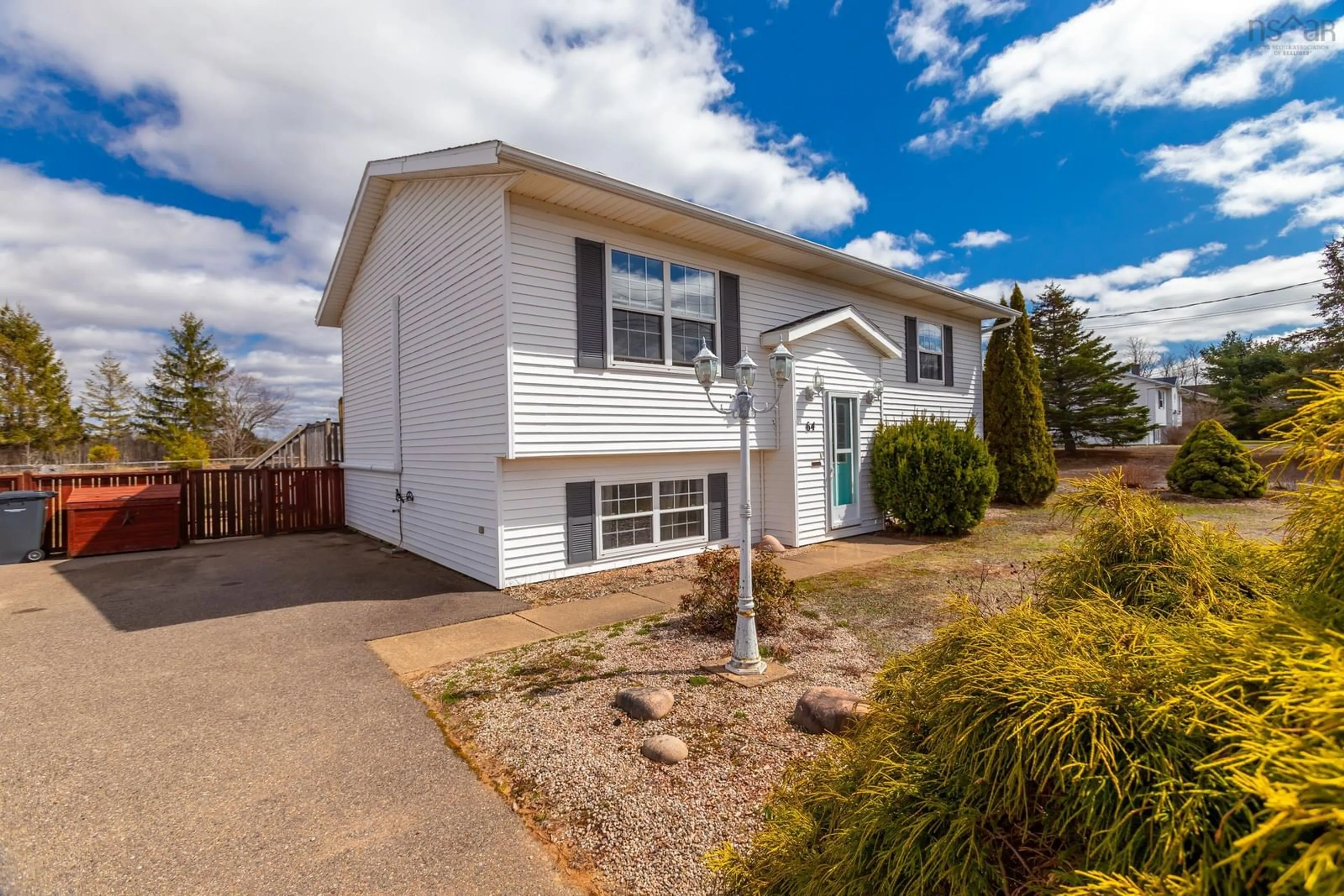 Home with vinyl exterior material, street for 64 Seth Dr, Wilmot Nova Scotia B0P 1R0