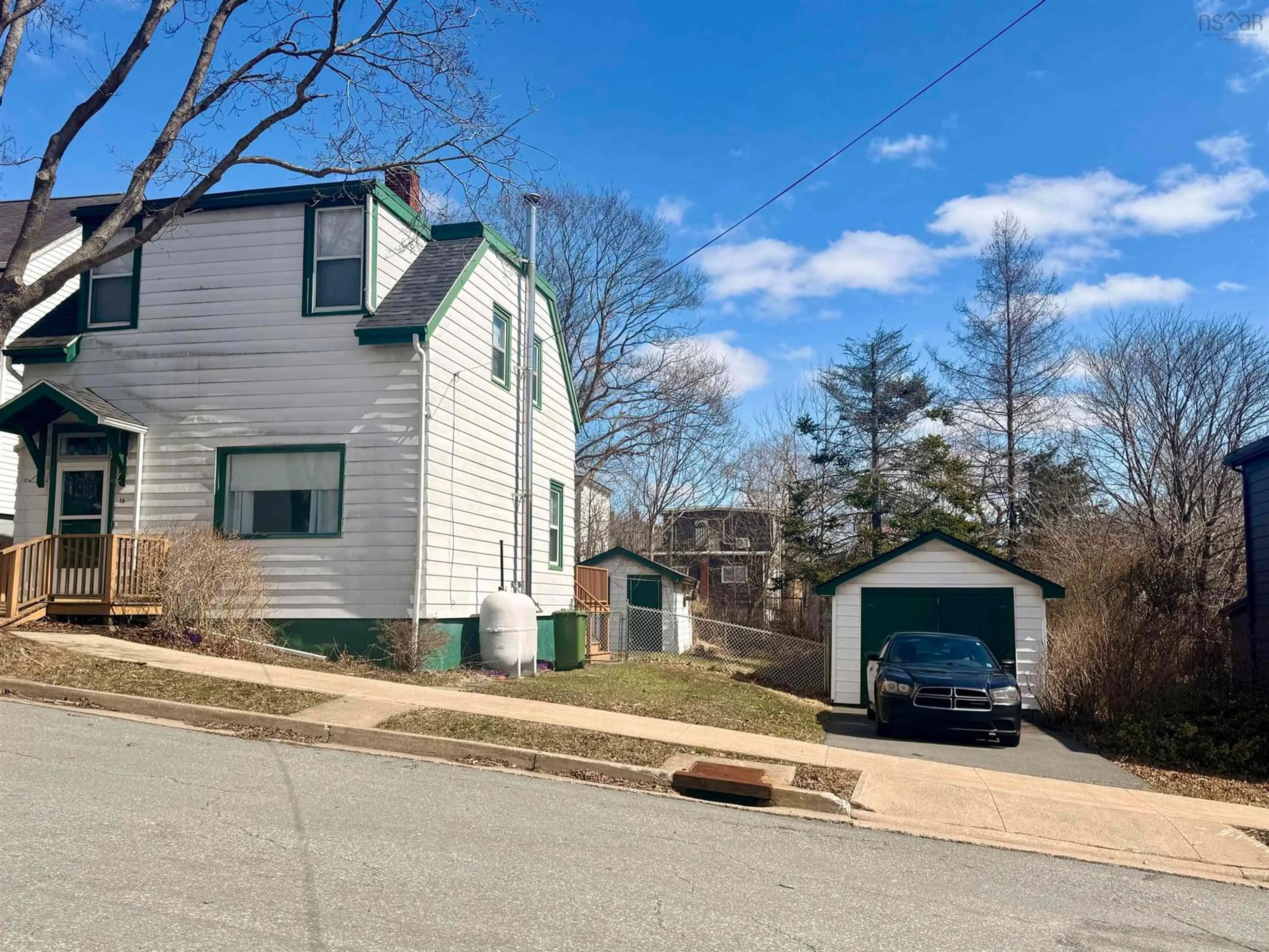 A pic from outside/outdoor area/front of a property/back of a property/a pic from drone, street for 327 Portland St, Dartmouth Nova Scotia B2Y 1K5
