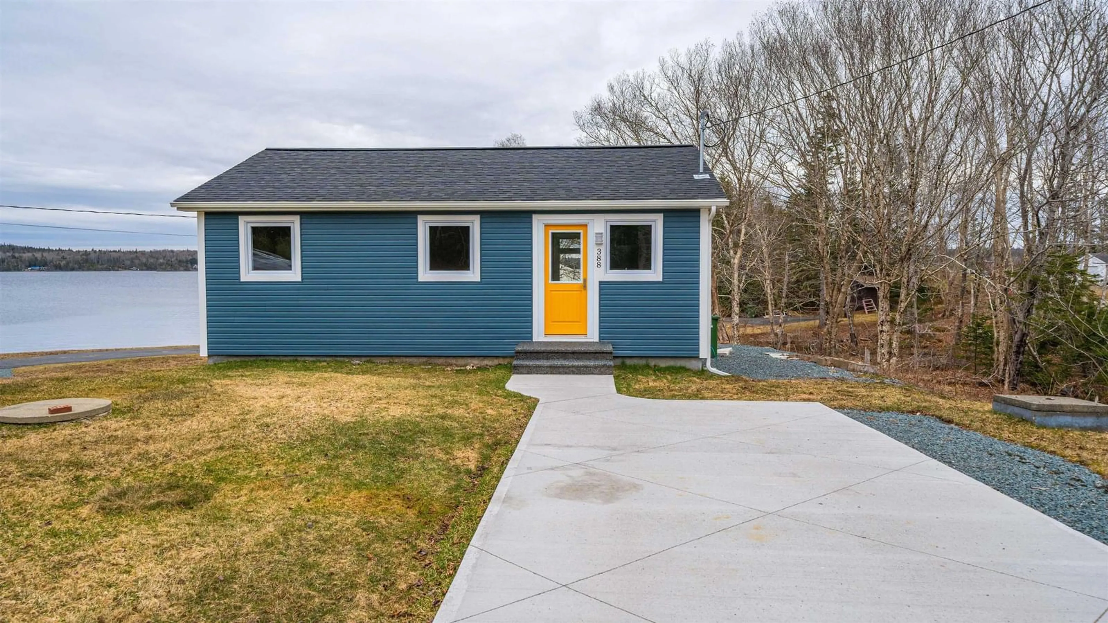 Home with vinyl exterior material, street for 388 Upper Lakeville Rd, Upper Lakeville Nova Scotia B0J 1P0