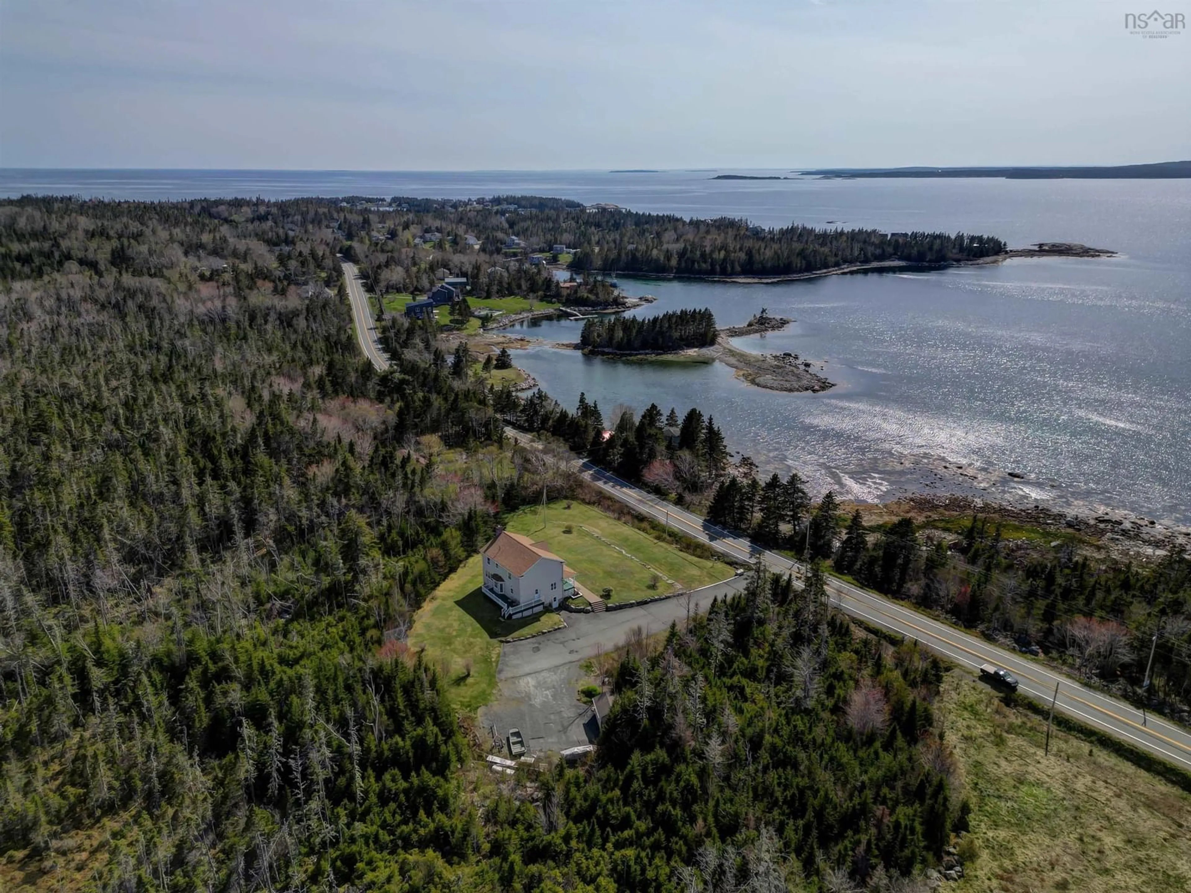 A pic from outside/outdoor area/front of a property/back of a property/a pic from drone, water/lake/river/ocean view for 9085 Peggys Cove Rd, Indian Harbour Nova Scotia B3Z 3N4