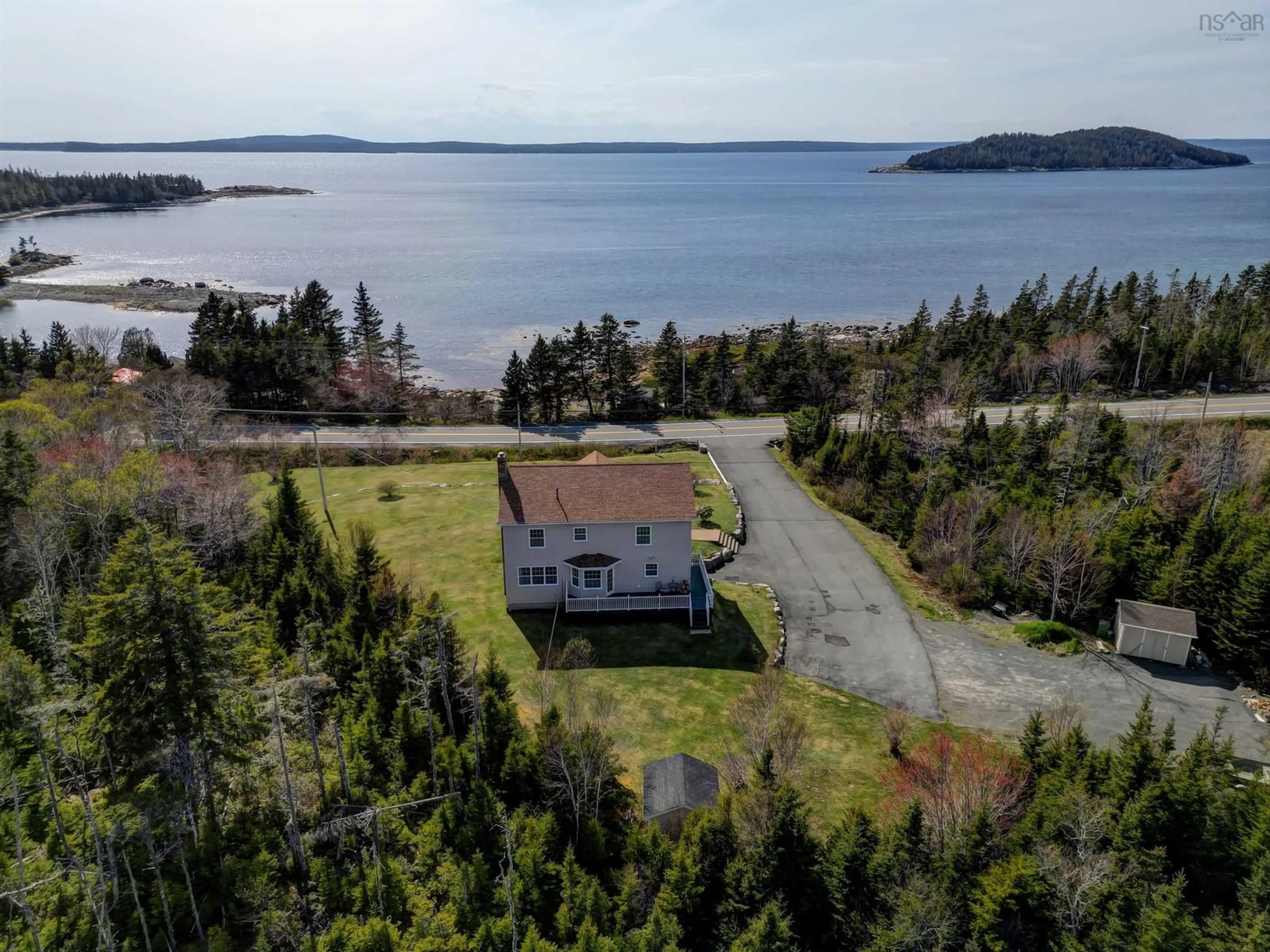 A pic from outside/outdoor area/front of a property/back of a property/a pic from drone, water/lake/river/ocean view for 9085 Peggys Cove Rd, Indian Harbour Nova Scotia B3Z 3N4