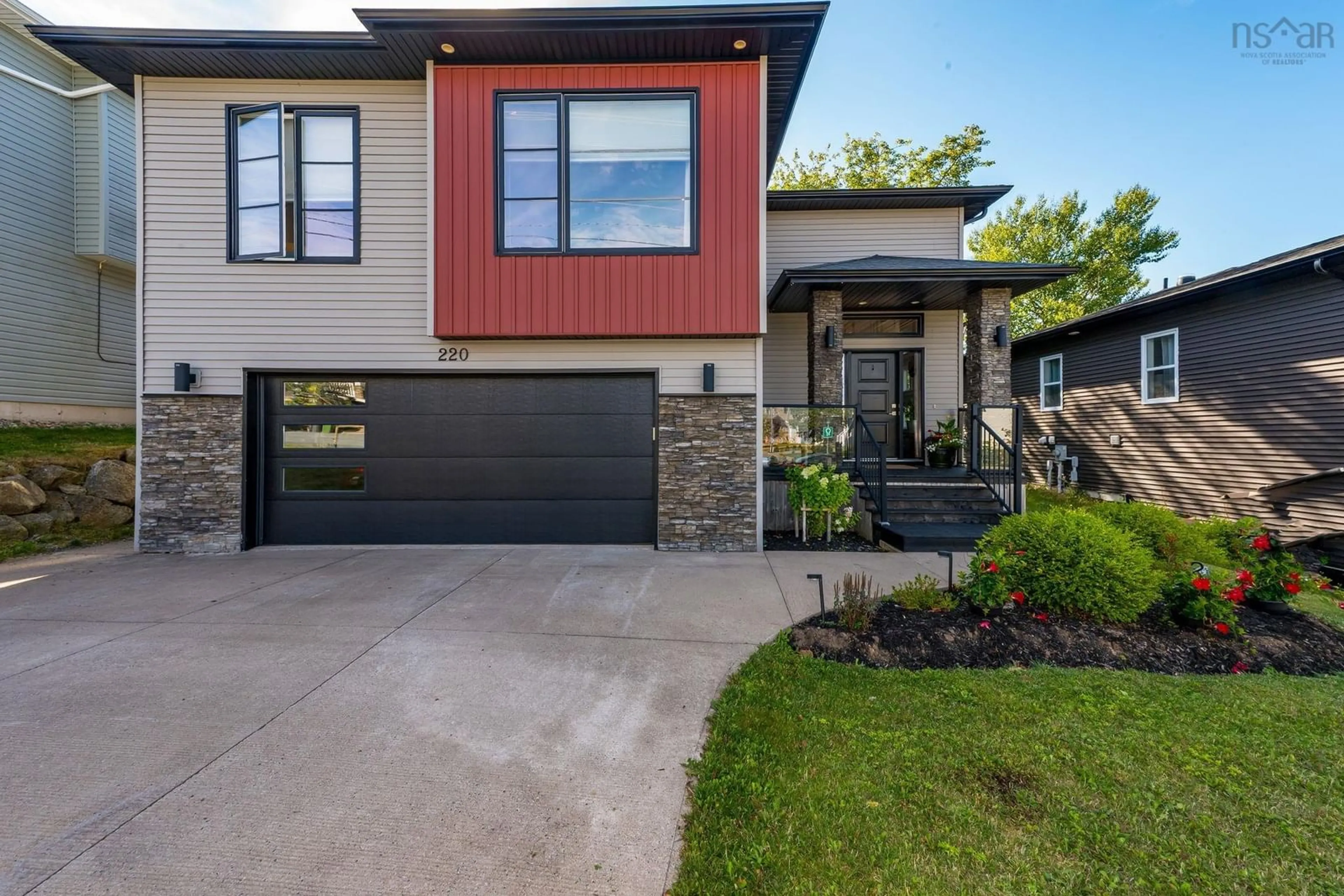 Home with brick exterior material, street for 220 Maple Grove Ave, Timberlea Nova Scotia B3T 0C4