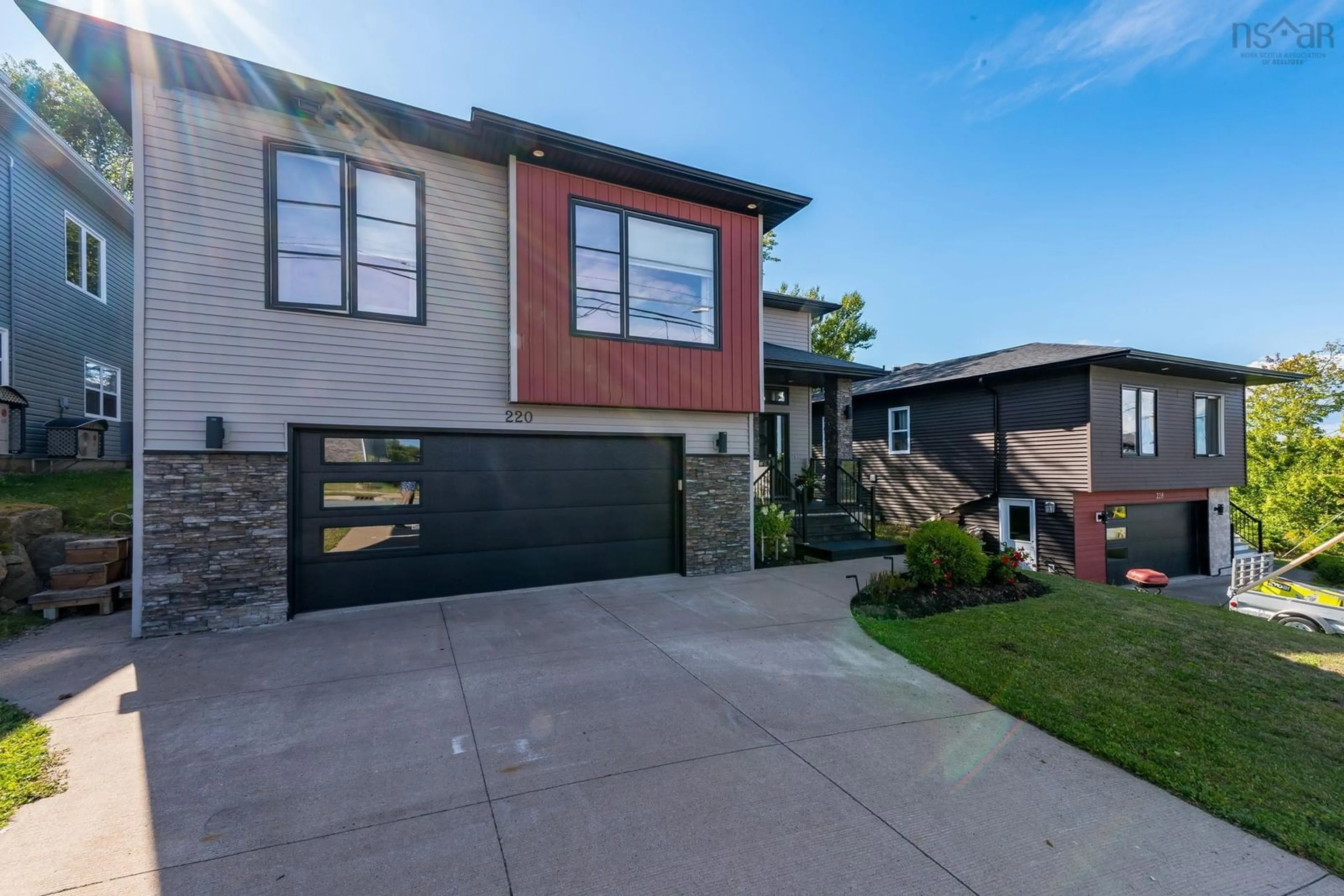 Home with brick exterior material, street for 220 Maple Grove Ave, Timberlea Nova Scotia B3T 0C4