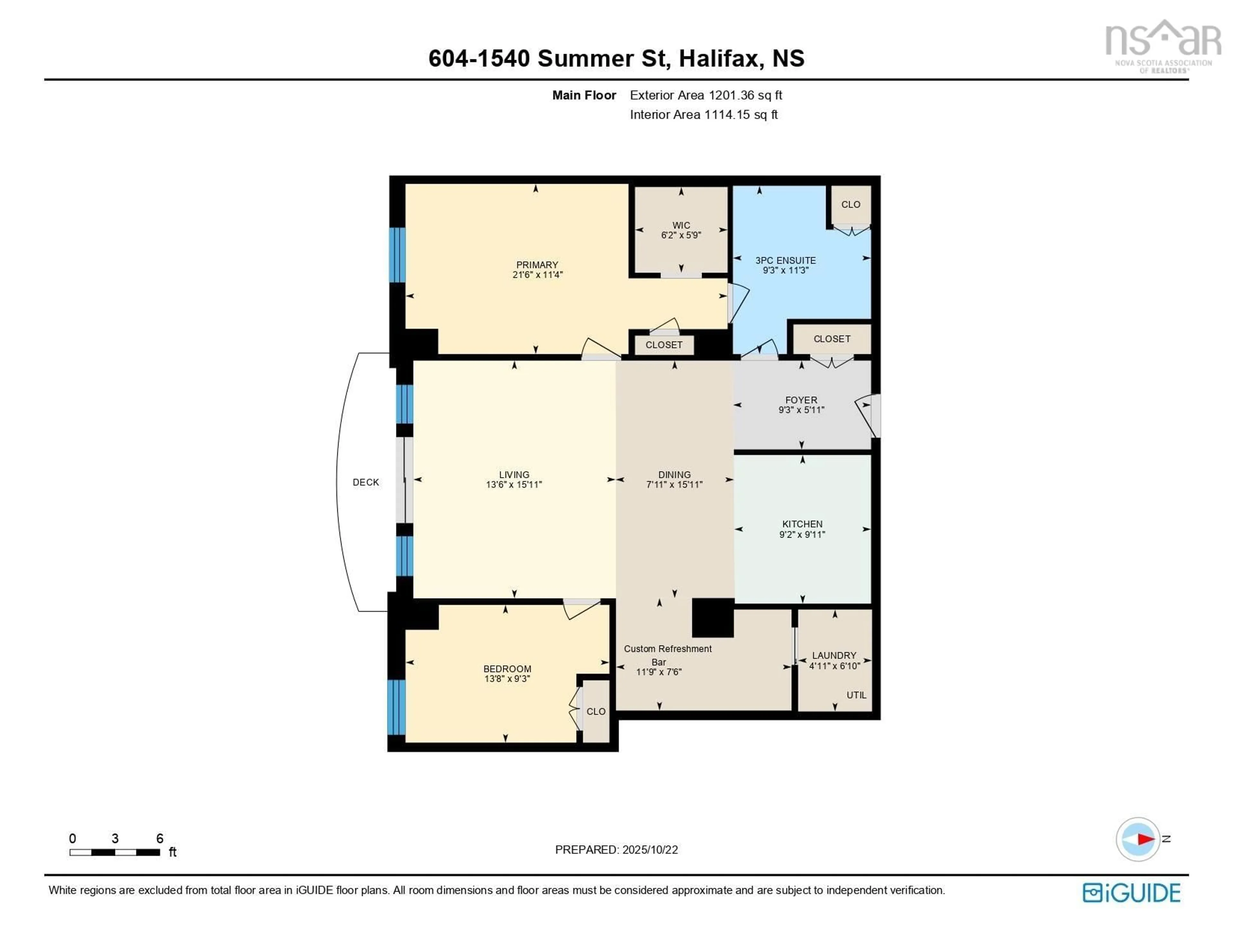 Floor plan for 1540 Summer St #604, Halifax Nova Scotia B3H 4R9