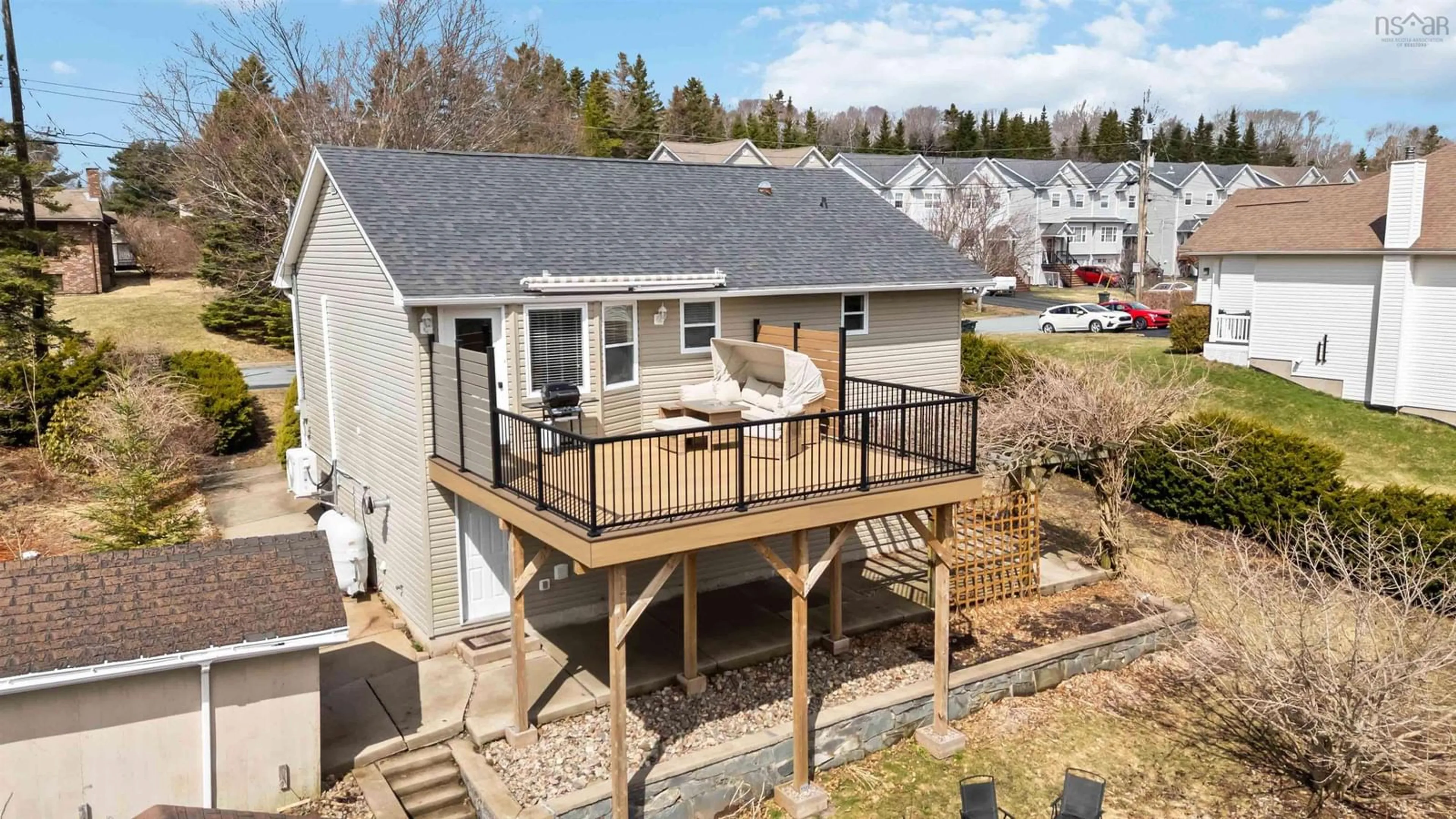 A pic from outside/outdoor area/front of a property/back of a property/a pic from drone, unknown for 58 Riverwood Dr, Timberlea Nova Scotia B3T 1C7