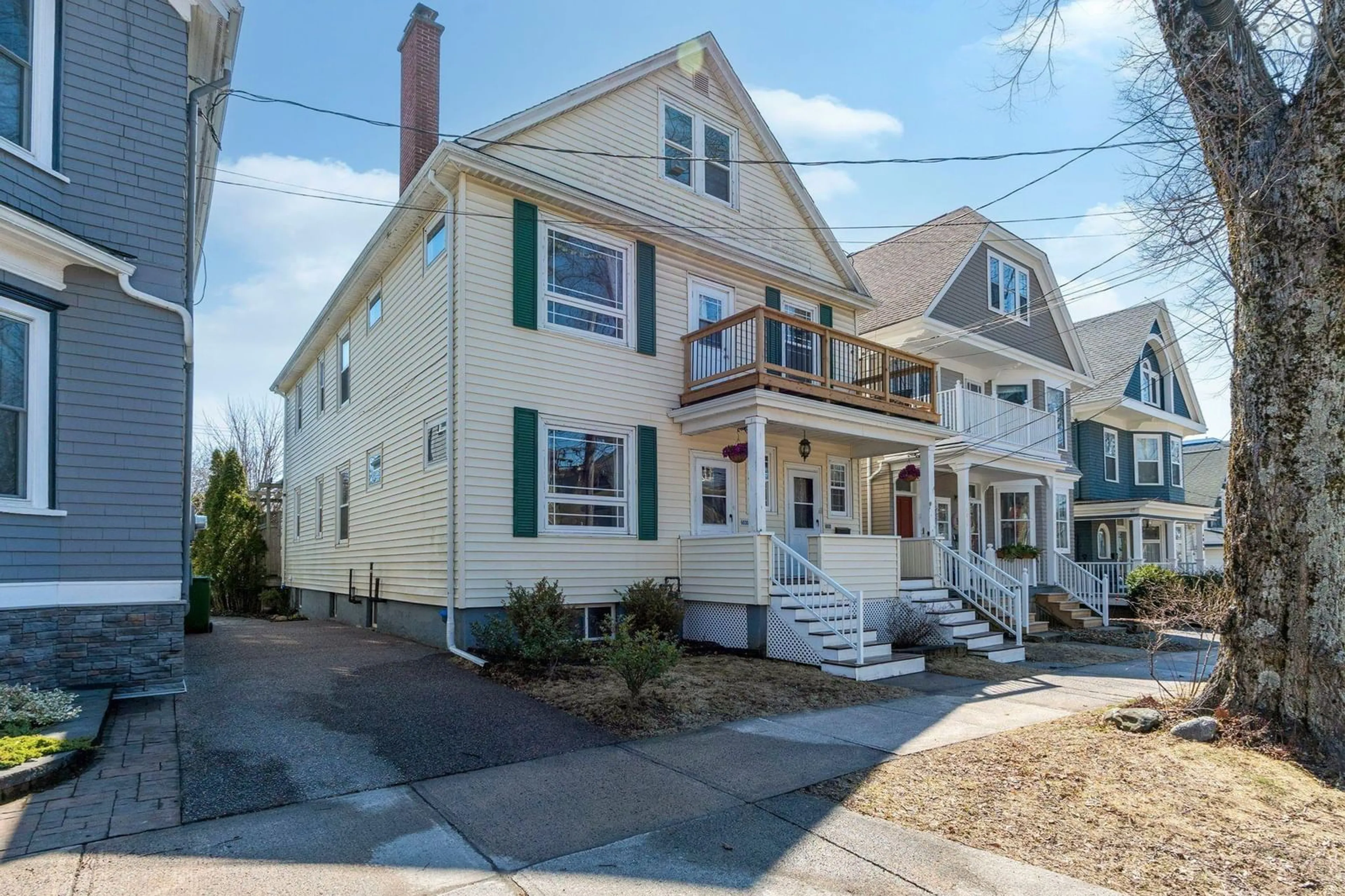 Home with vinyl exterior material, street for 6030/6032 Cherry St, Halifax Nova Scotia B3H 2K3