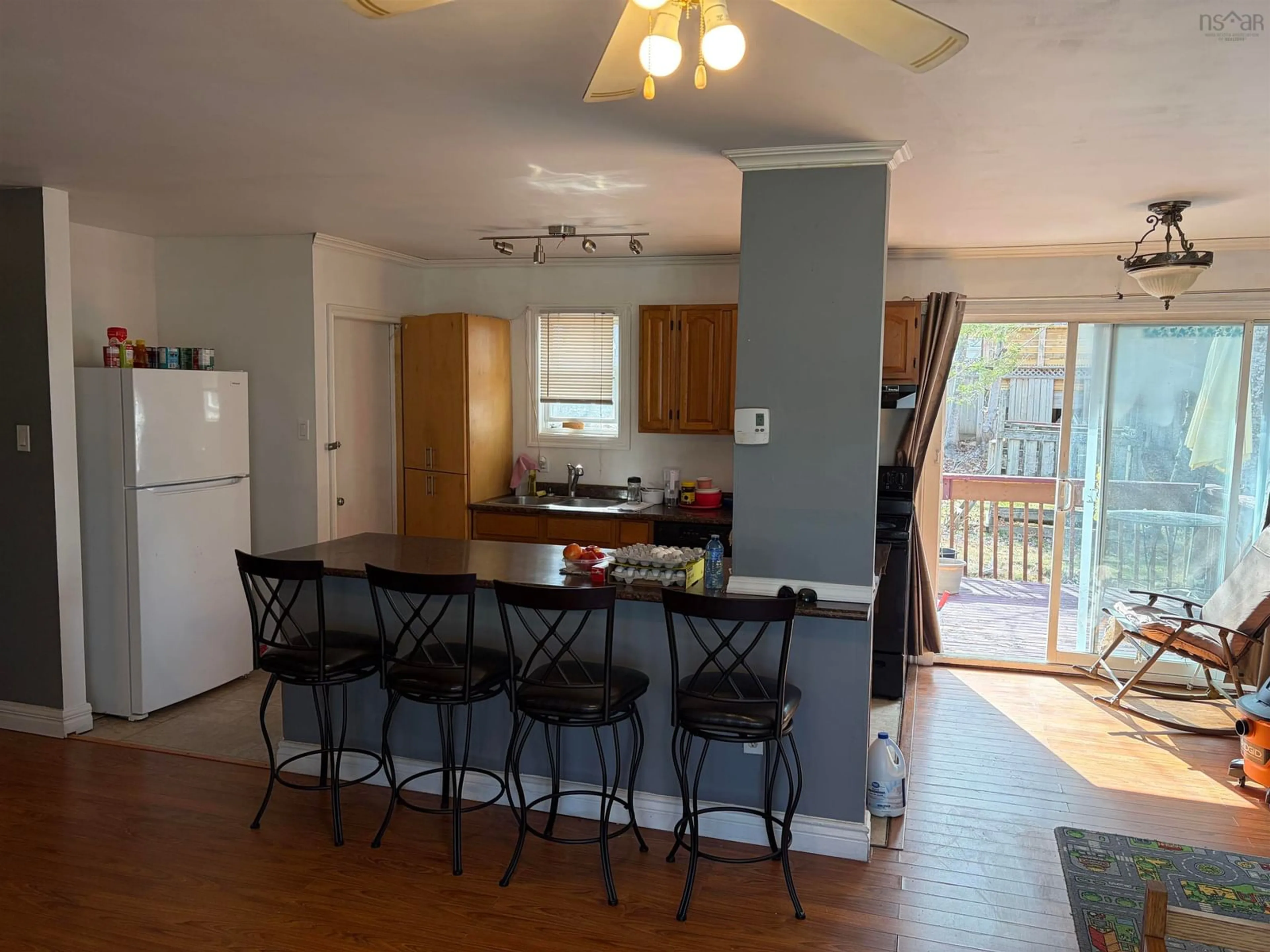 Open concept kitchen, wood/laminate floor for 10 Chandler Dr, Lower Sackville Nova Scotia B4C 1X6
