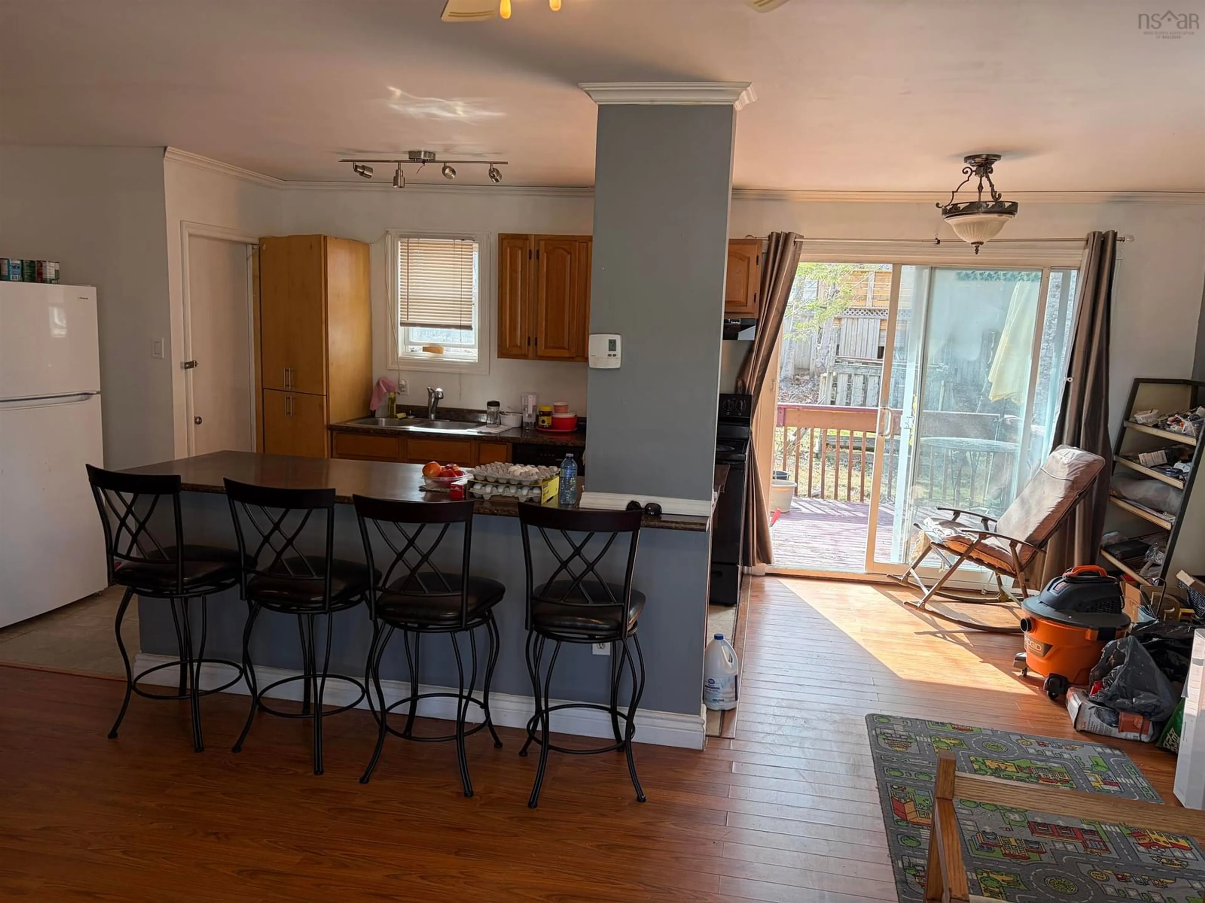 Open concept kitchen, wood/laminate floor for 10 Chandler Dr, Lower Sackville Nova Scotia B4C 1X6
