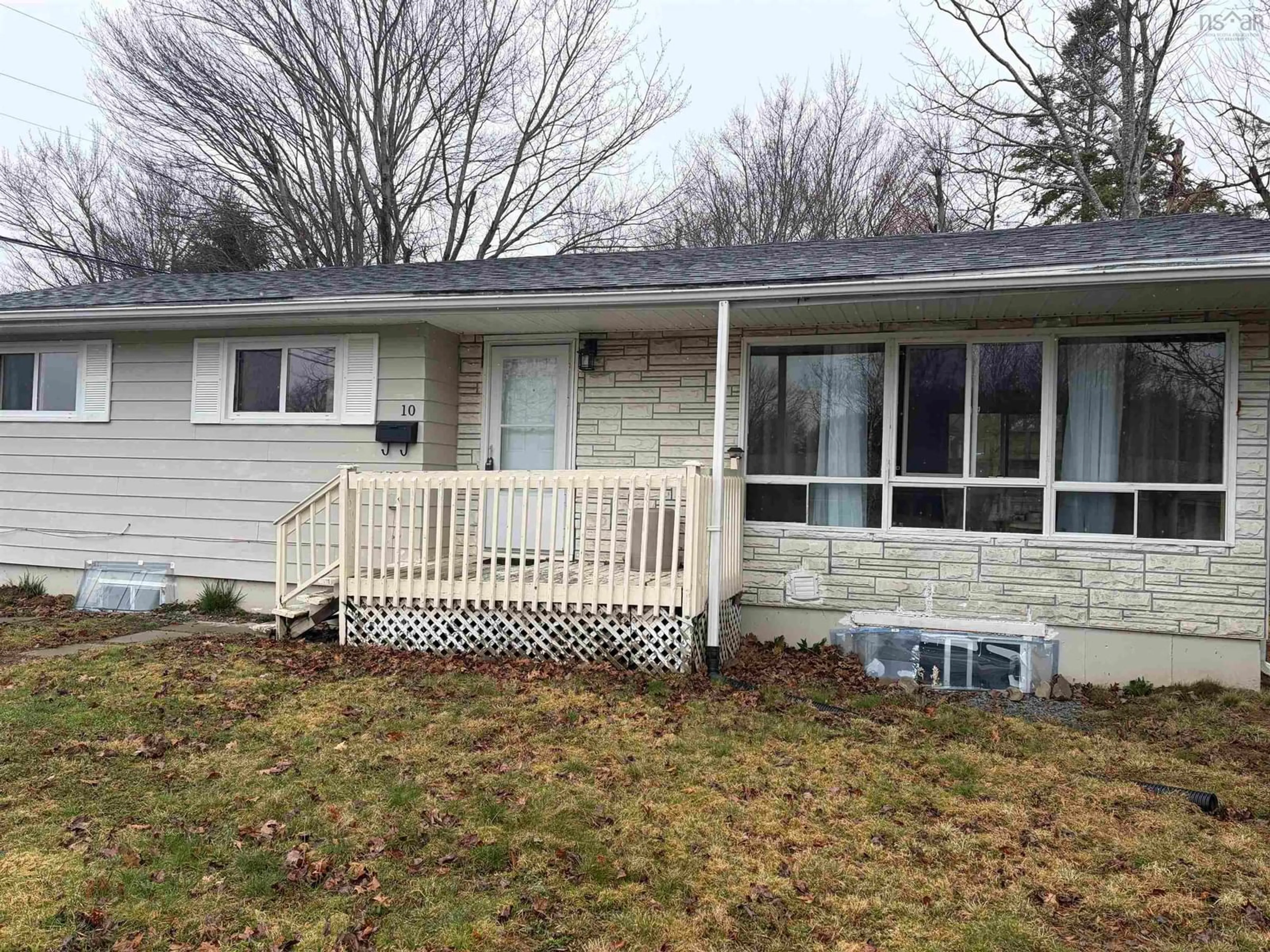 Home with vinyl exterior material, street for 10 Chandler Dr, Sackville Nova Scotia B4C 1X6