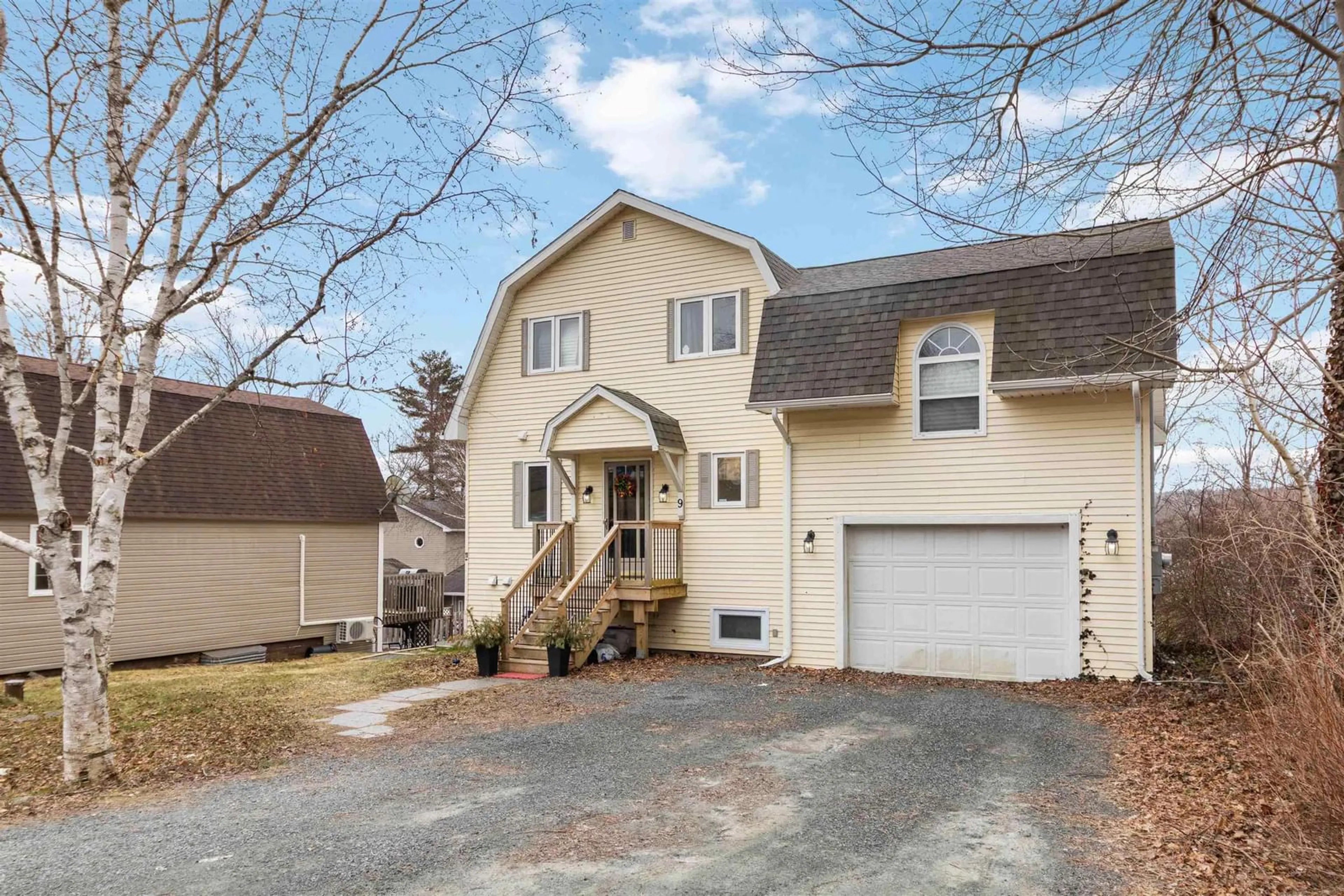 Home with vinyl exterior material, street for 9 Old Lake Echo Rd, Lake Echo Nova Scotia B3E 1C7