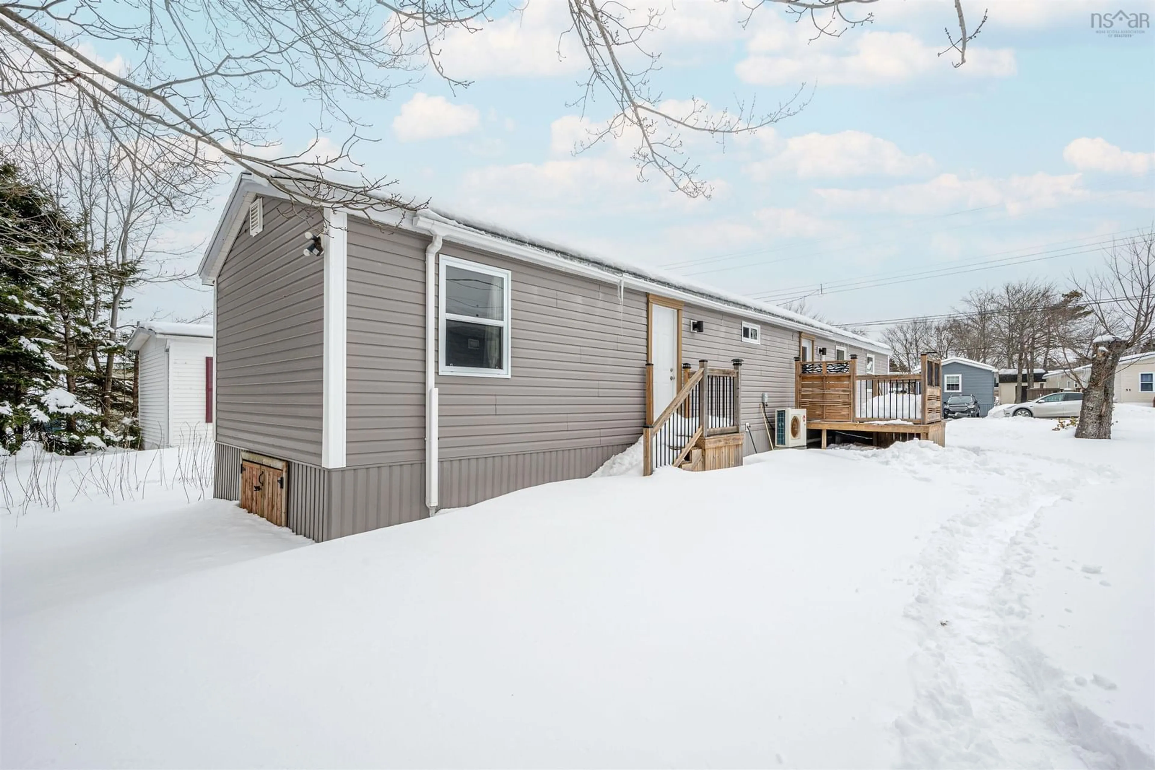 Home with vinyl exterior material, street for 40 Champlain Ave, Sackville Nova Scotia B4E 3B2