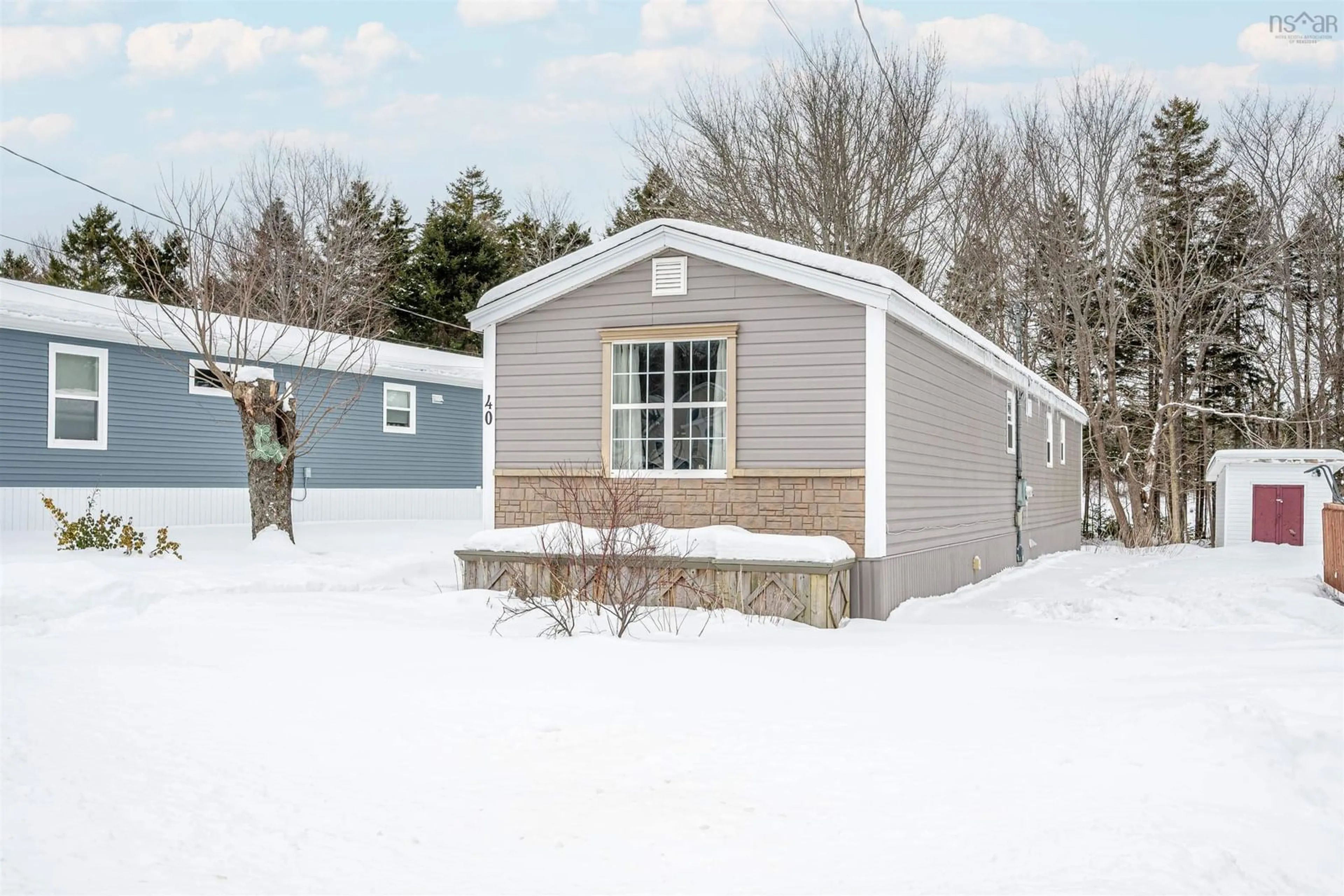 Home with vinyl exterior material, street for 40 Champlain Ave, Sackville Nova Scotia B4E 3B2