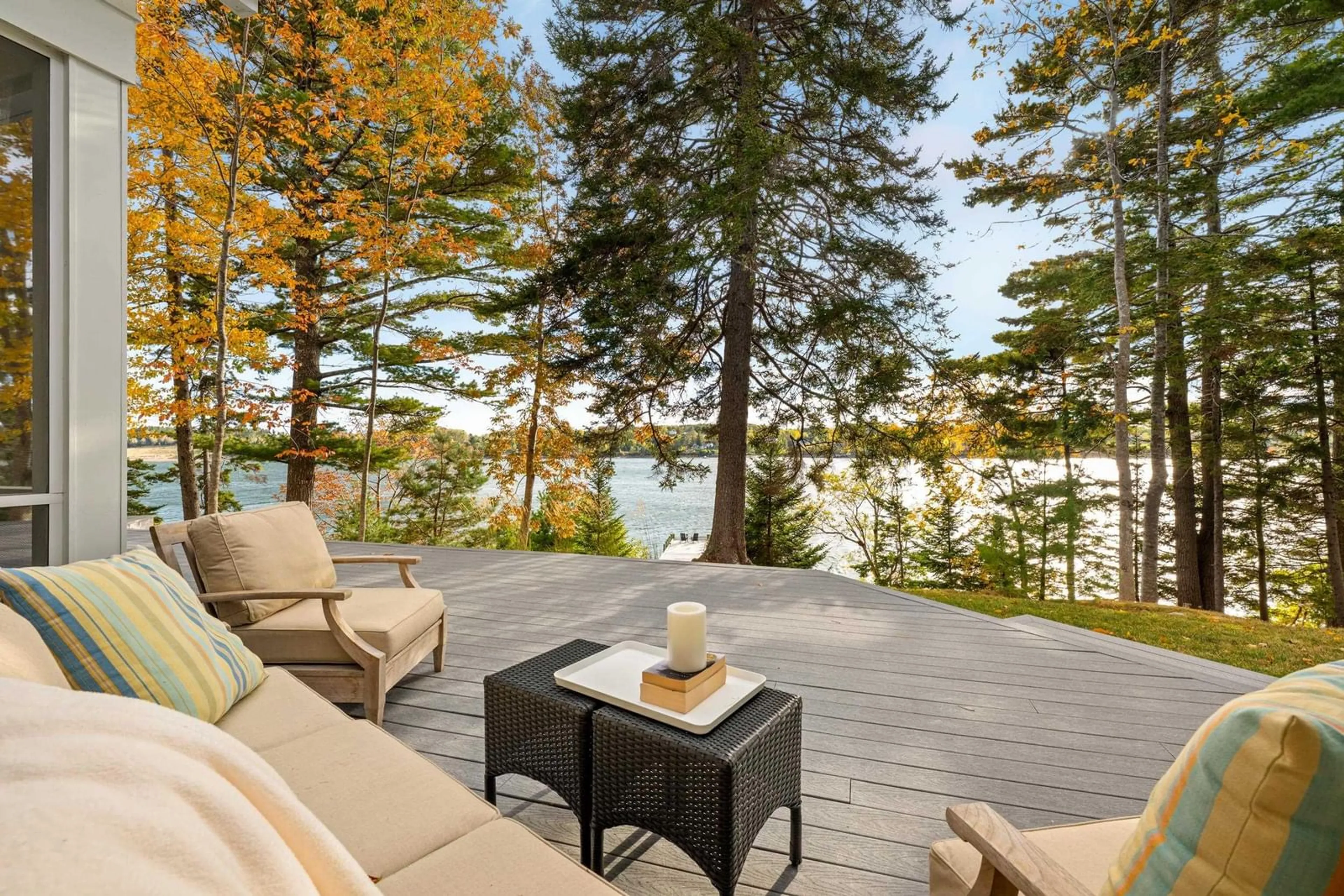 Patio, water/lake/river/ocean view for 32 Himmelman Lane, Herman's Island Nova Scotia B0J 2E0