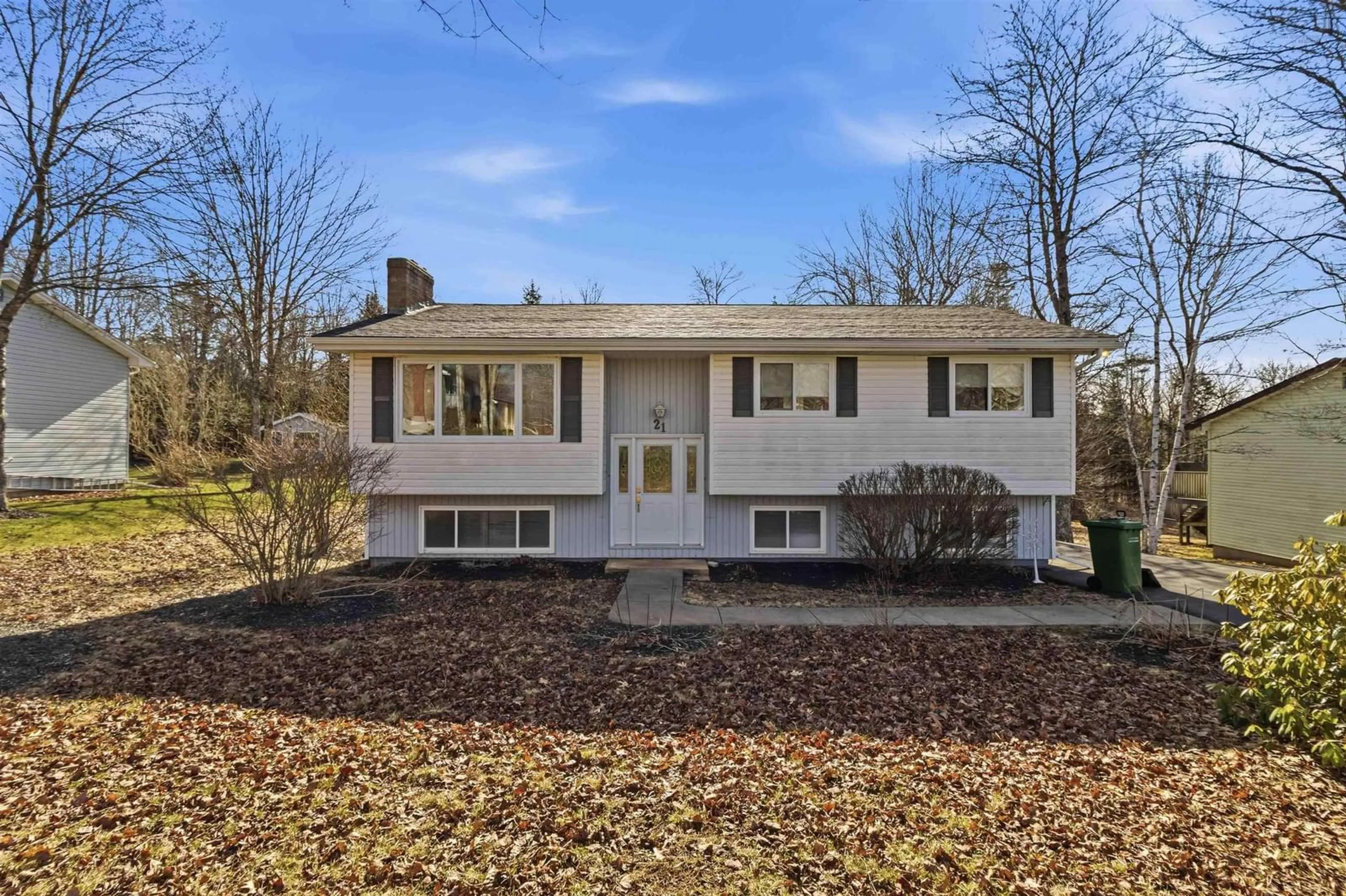 Home with vinyl exterior material, street for 21 Carlheath Dr, Wellington Nova Scotia B2T 1A3