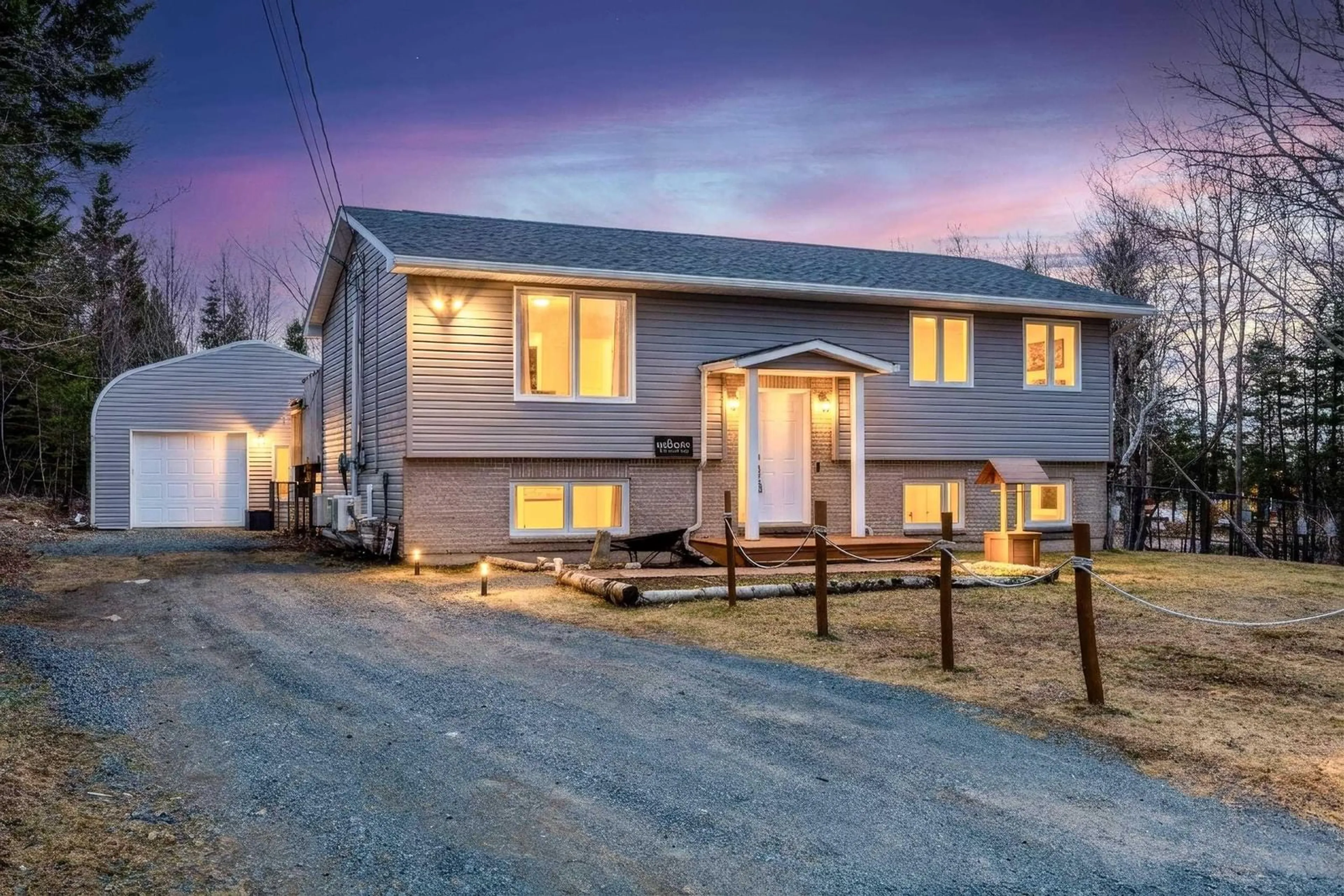 Home with vinyl exterior material, street for 99 Loriann Dr, Porters Lake Nova Scotia B3E 1J4