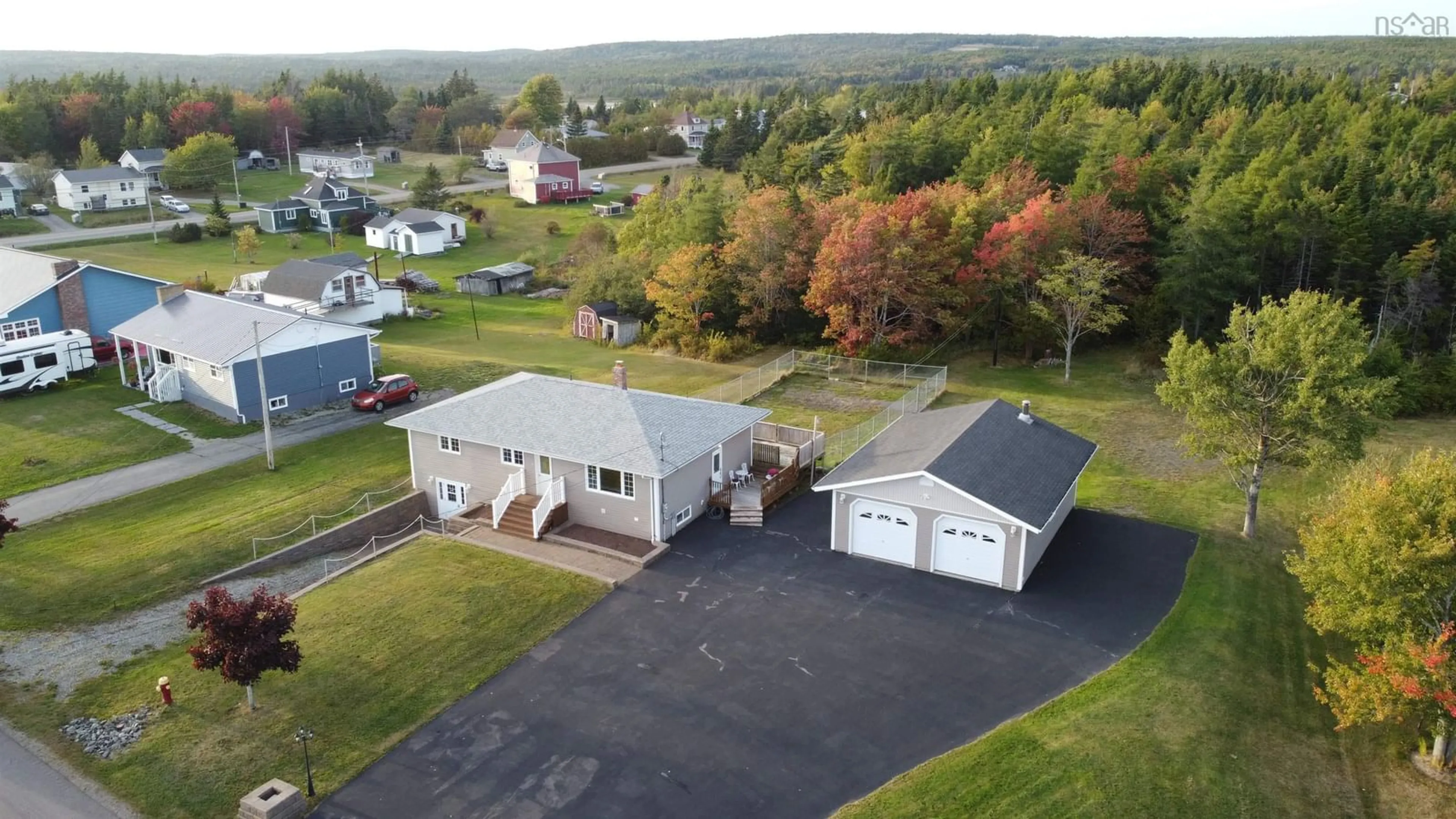 A pic from outside/outdoor area/front of a property/back of a property/a pic from drone, unknown for 33 Landry Lane, Louisdale Nova Scotia B0E 1V0