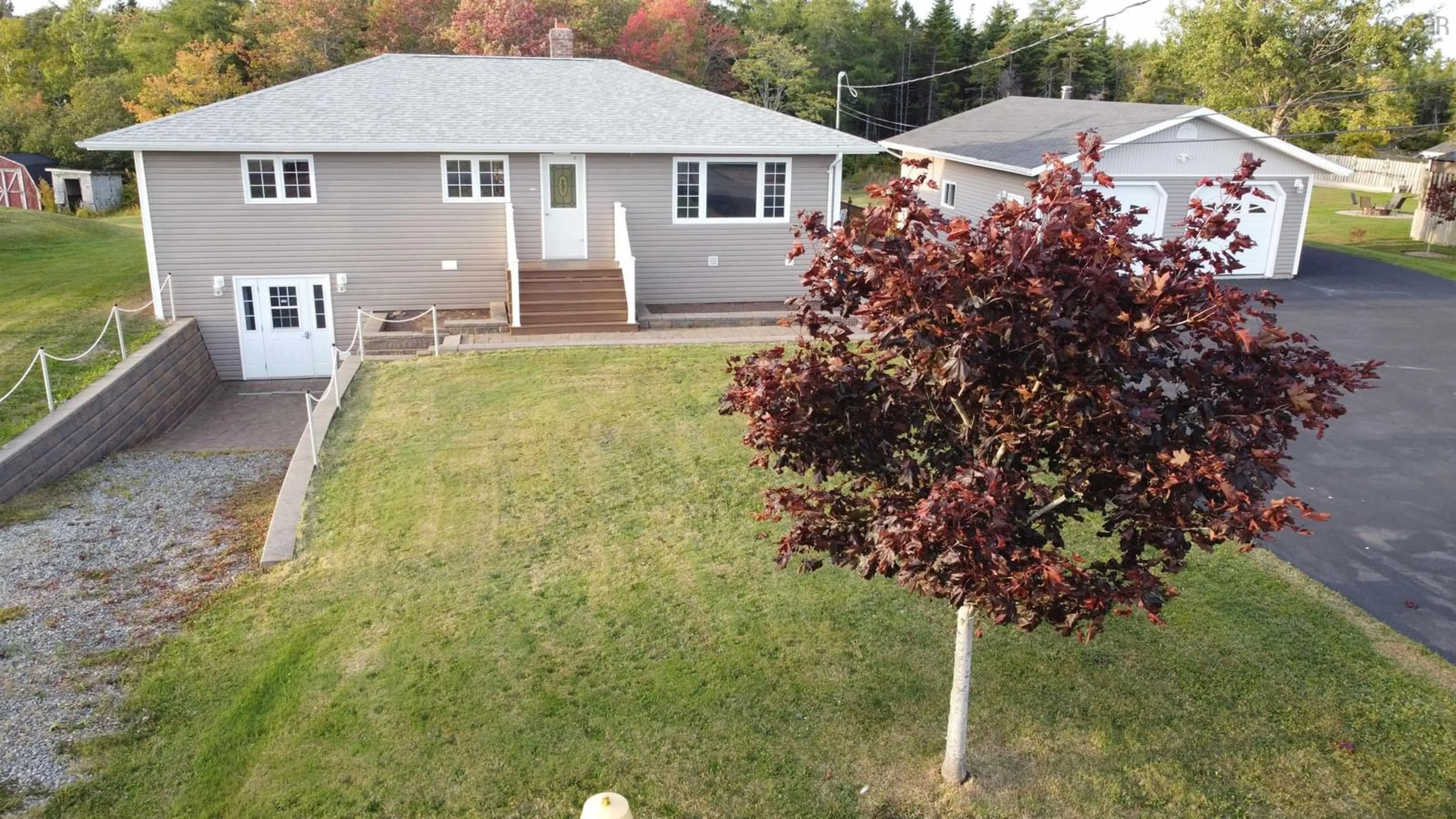 A pic from outside/outdoor area/front of a property/back of a property/a pic from drone, street for 33 Landry Lane, Louisdale Nova Scotia B0E 1V0