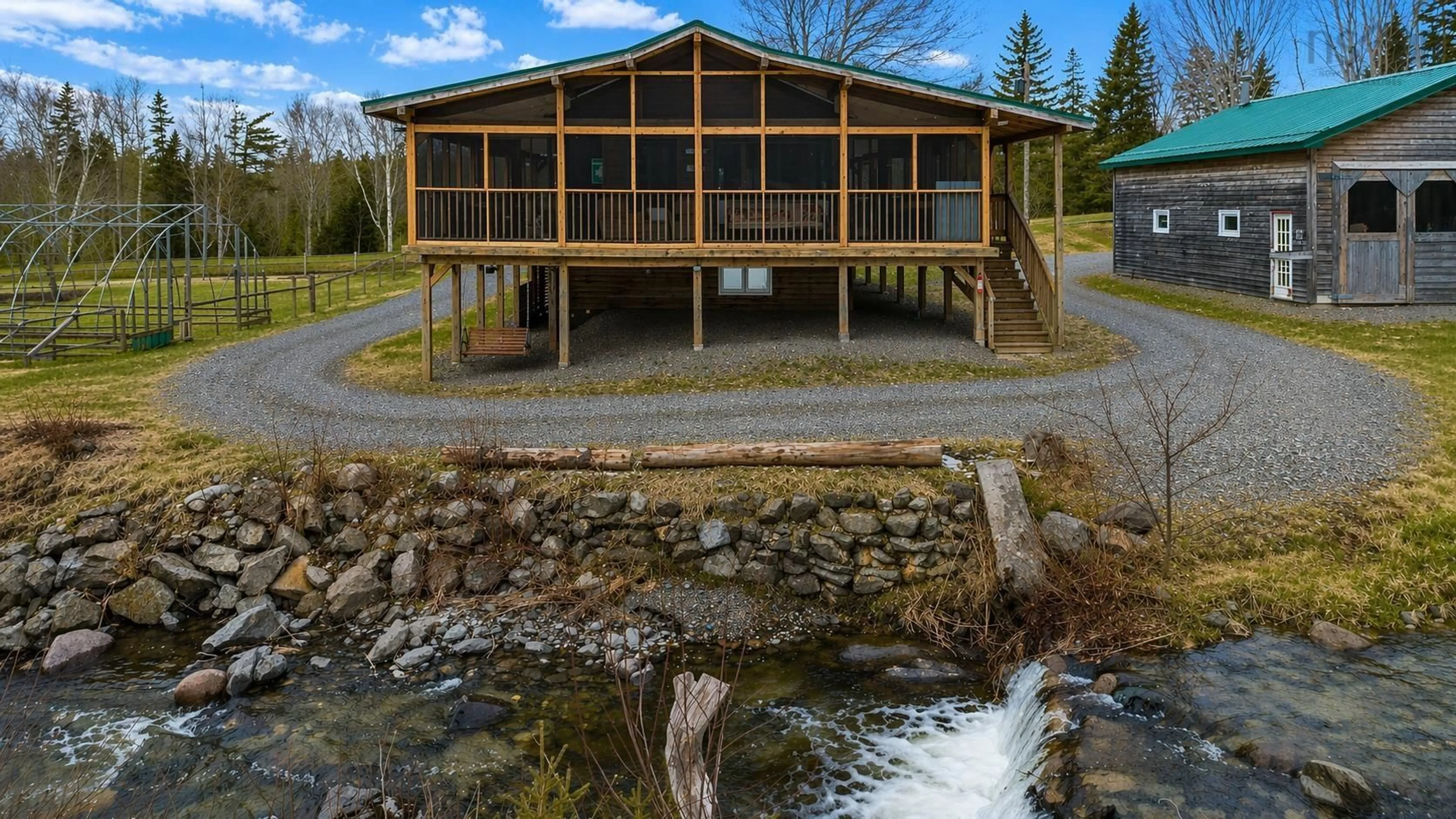 Patio, water/lake/river/ocean view for 439 Big Harbour Rd, Big Harbour Nova Scotia B0E 1B0