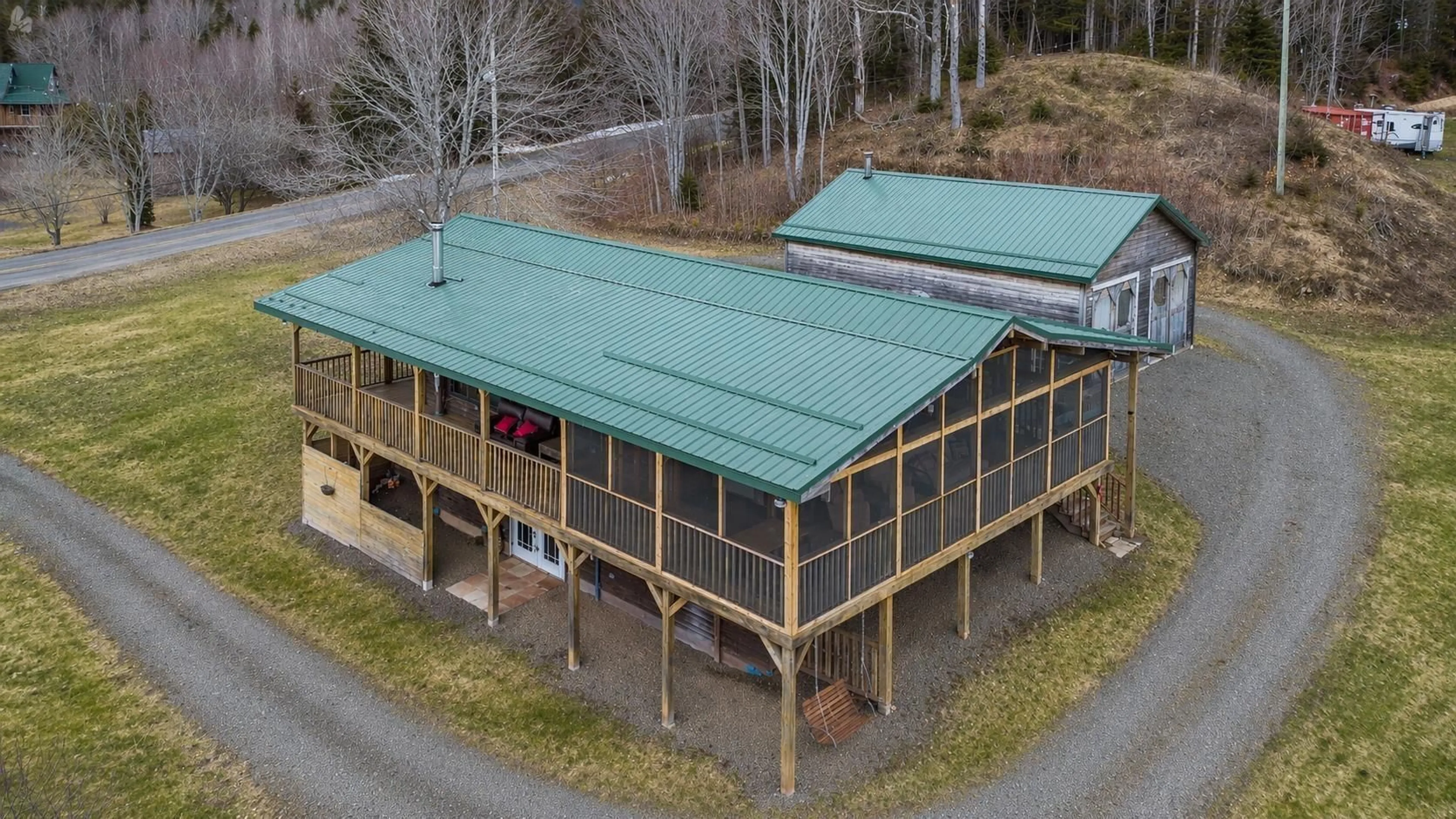 A pic from outside/outdoor area/front of a property/back of a property/a pic from drone, building for 439 Big Harbour Rd, Big Harbour Nova Scotia B0E 1B0