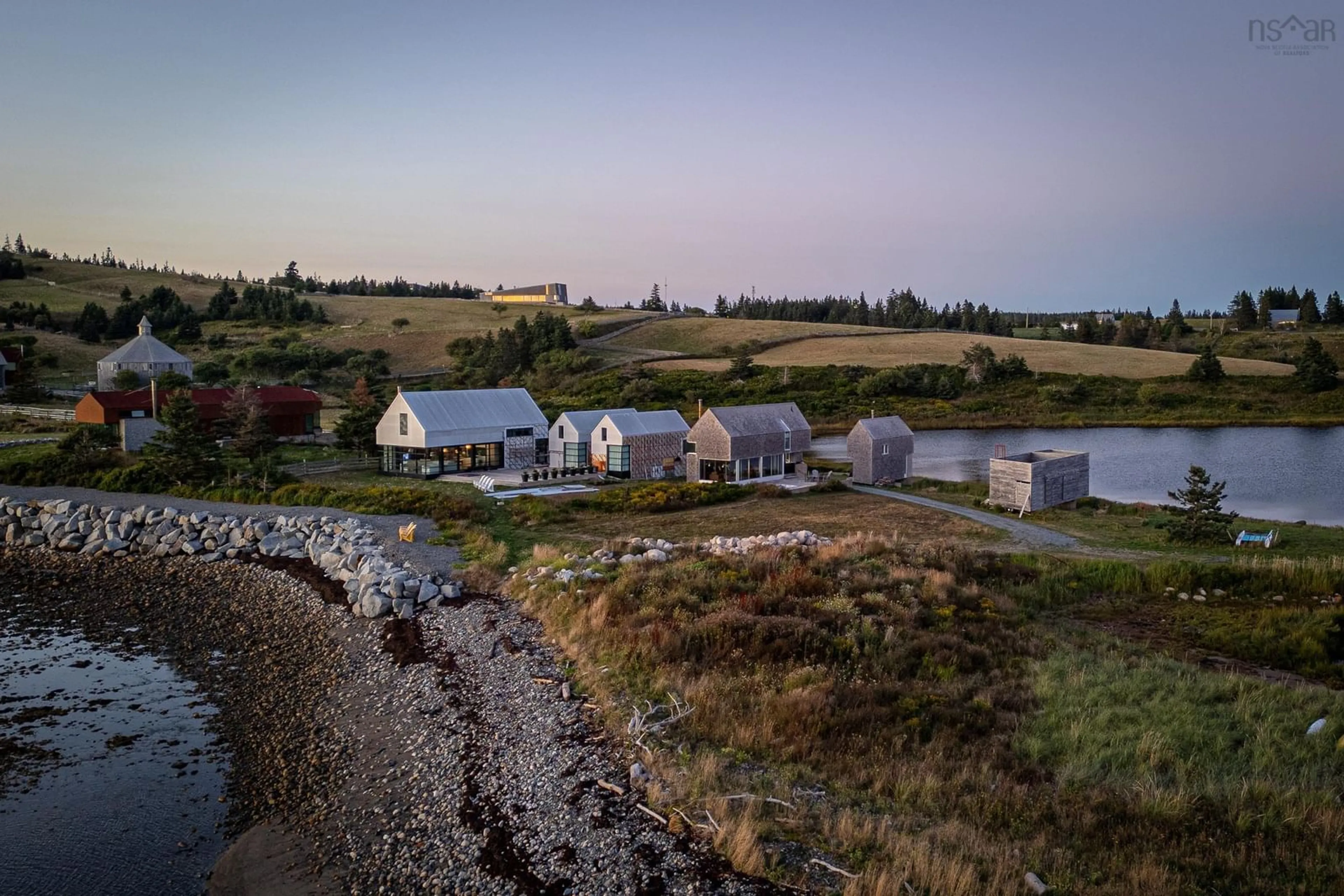 A pic from outside/outdoor area/front of a property/back of a property/a pic from drone, water/lake/river/ocean view for 120 Net Yard Lane, Upper Kingsburg Nova Scotia B0X 2X0