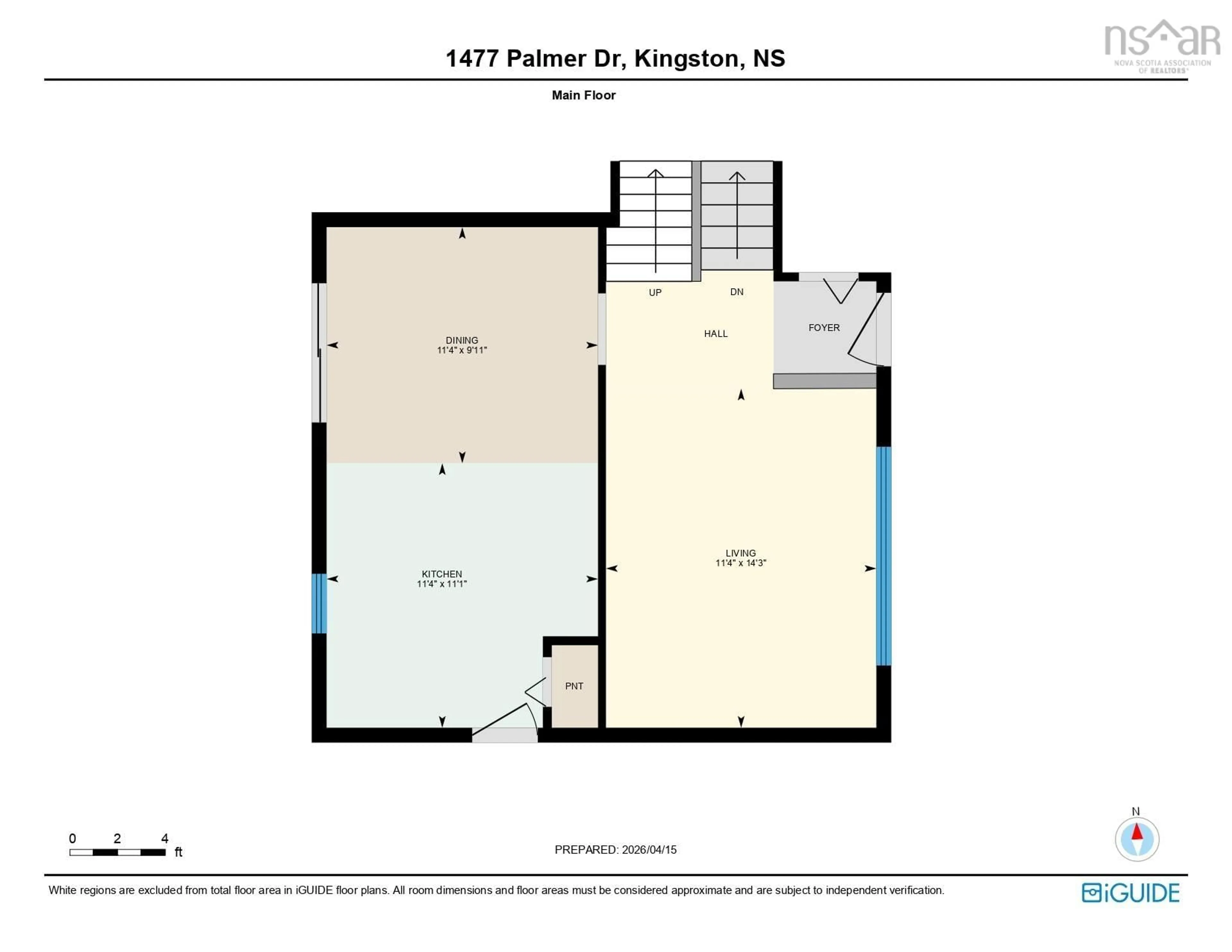 Floor plan for 1477 Palmer Drive, Kingston Nova Scotia B0P 1R0
