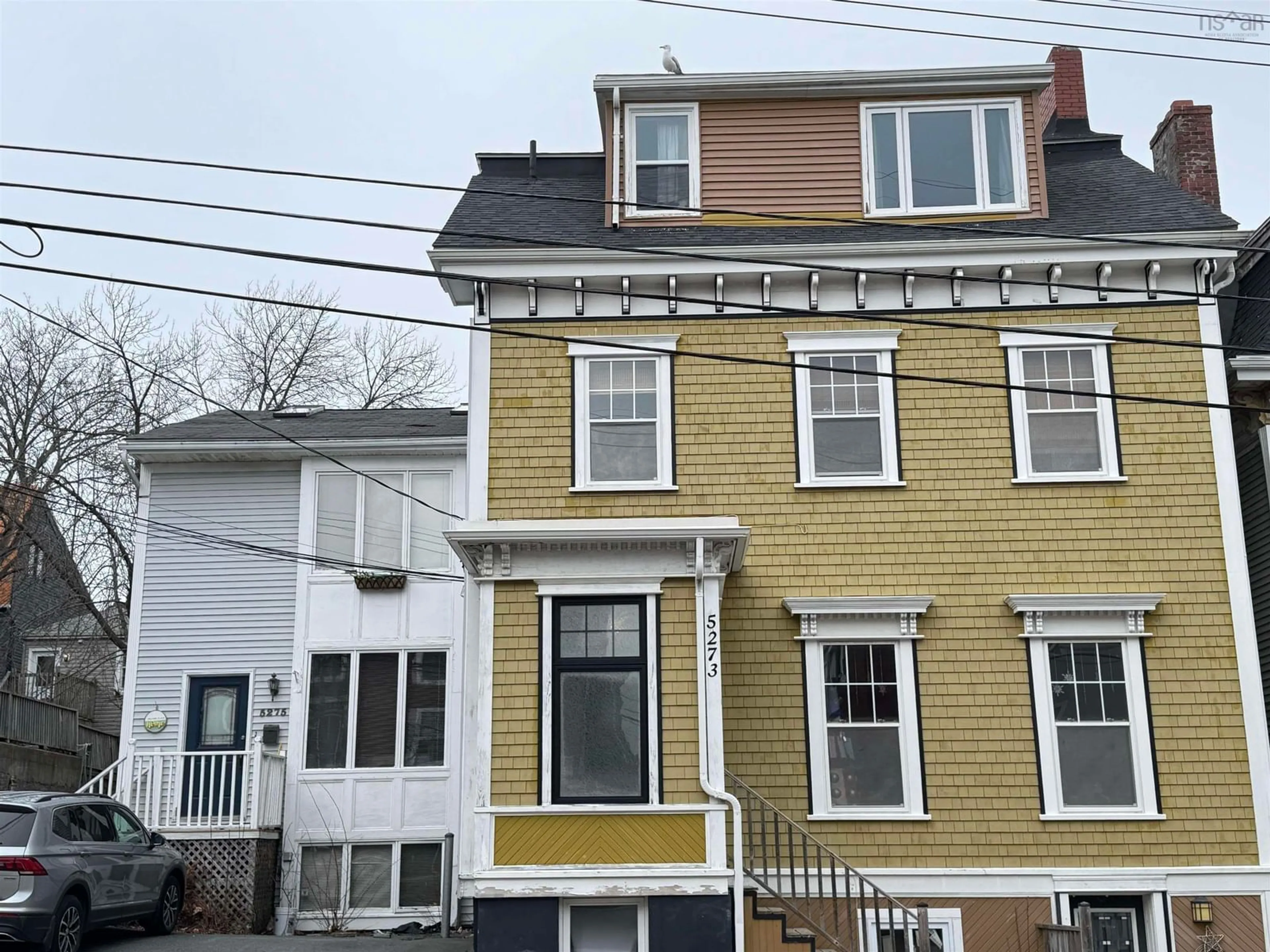 Home with vinyl exterior material, street for 5273-5275 Tobin St, Halifax Nova Scotia B3H 1S3