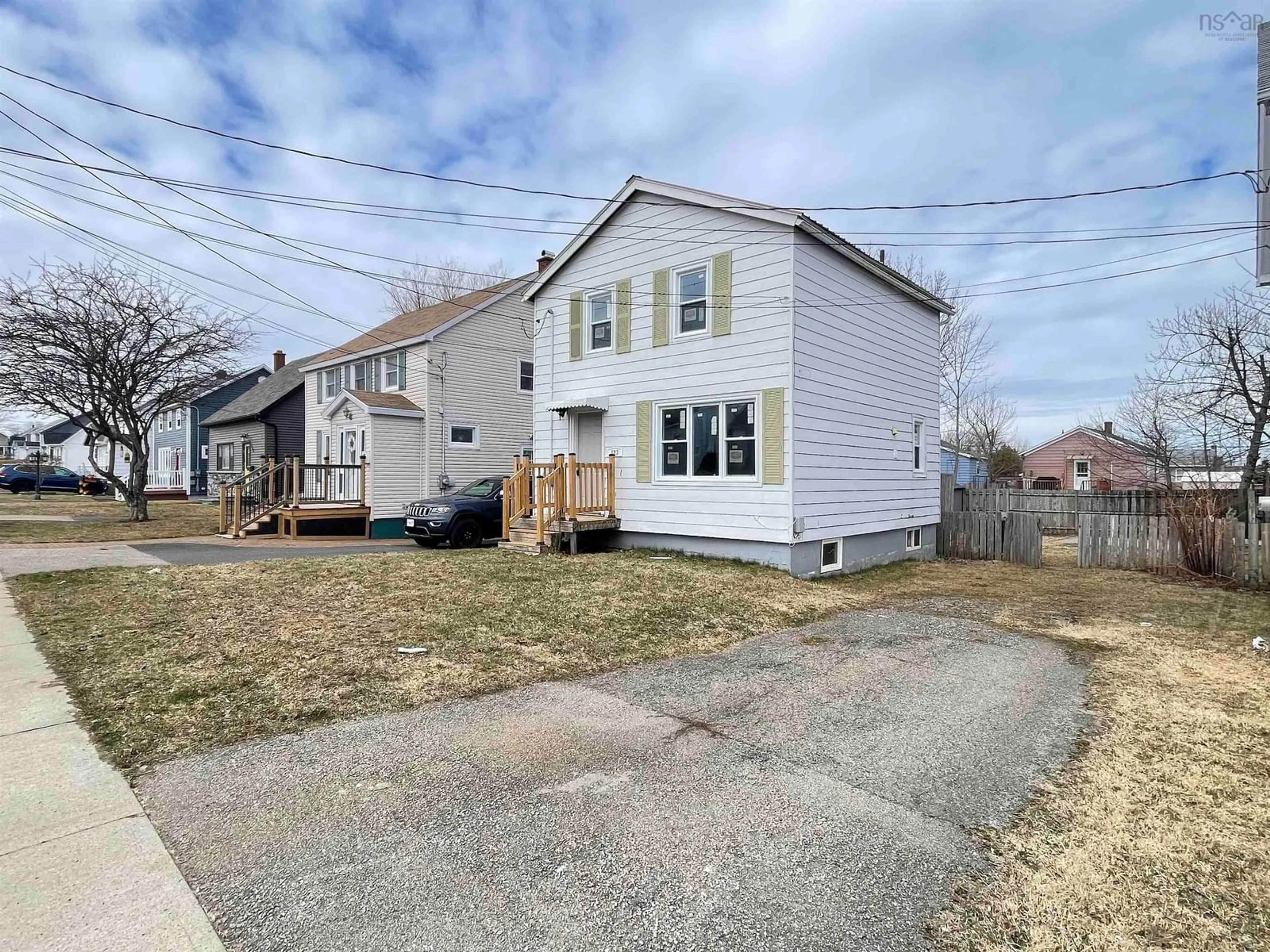 A pic from outside/outdoor area/front of a property/back of a property/a pic from drone, street for 123 Lorne St, Sydney Nova Scotia B1P 4H3