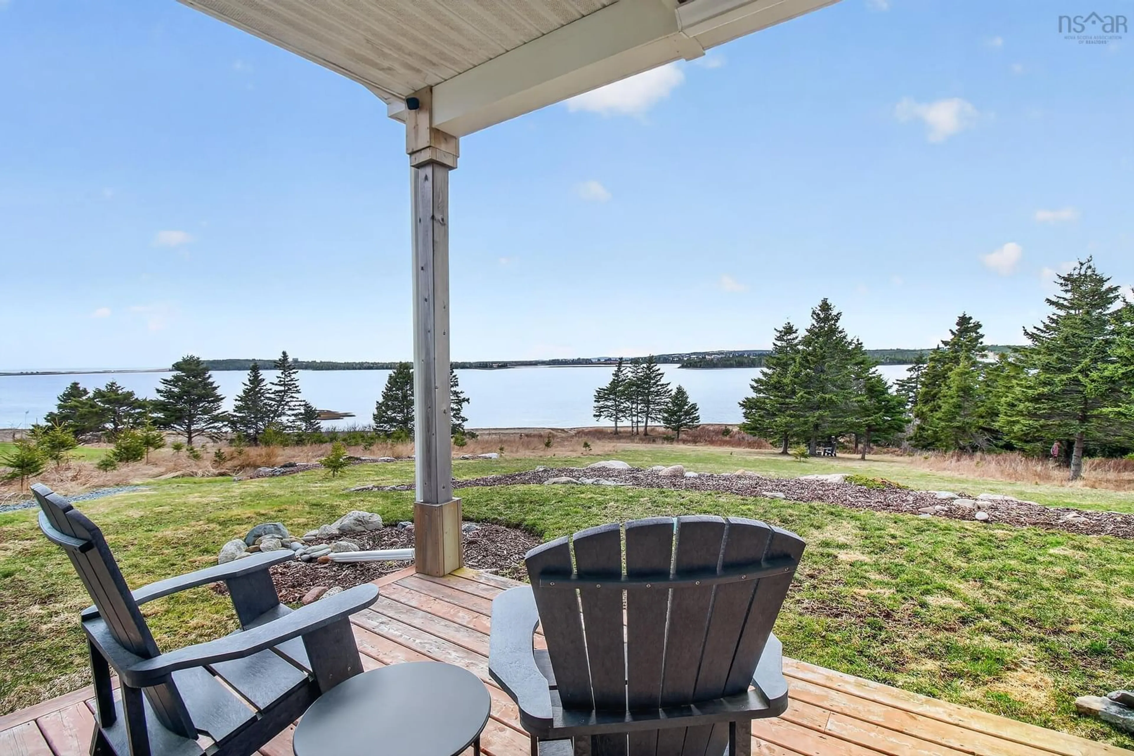 Patio, water/lake/river/ocean view for 232 Leslie Rd, East Lawrencetown Nova Scotia B2Z 1T4