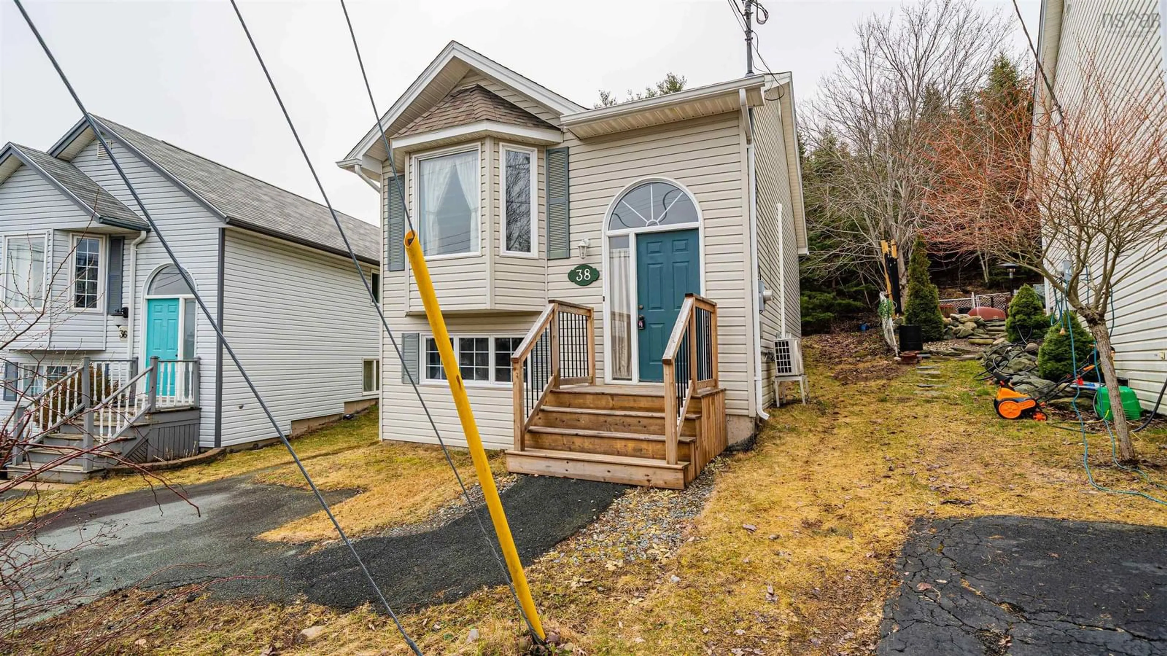 Home with vinyl exterior material, street for 38 Bianca Crt, Middle Sackville Nova Scotia B4E 3E2