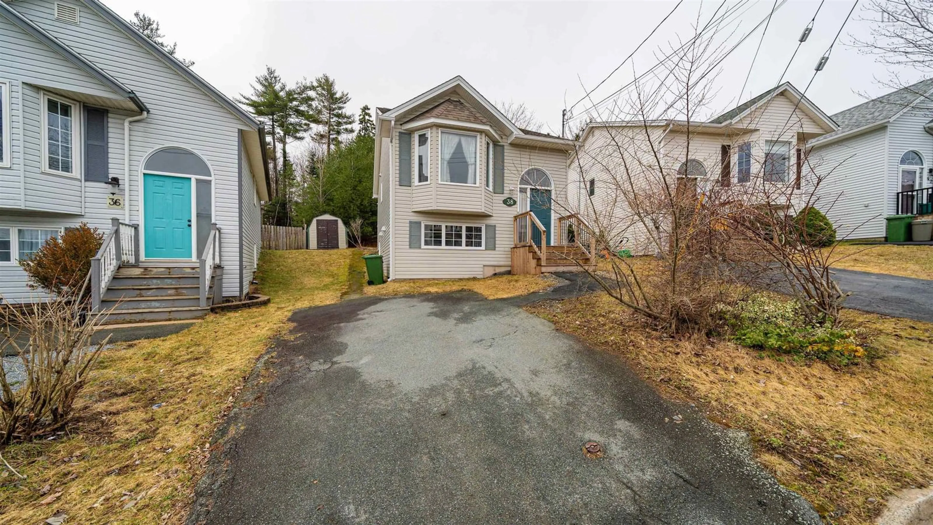 A pic from outside/outdoor area/front of a property/back of a property/a pic from drone, street for 38 Bianca Crt, Middle Sackville Nova Scotia B4E 3E2