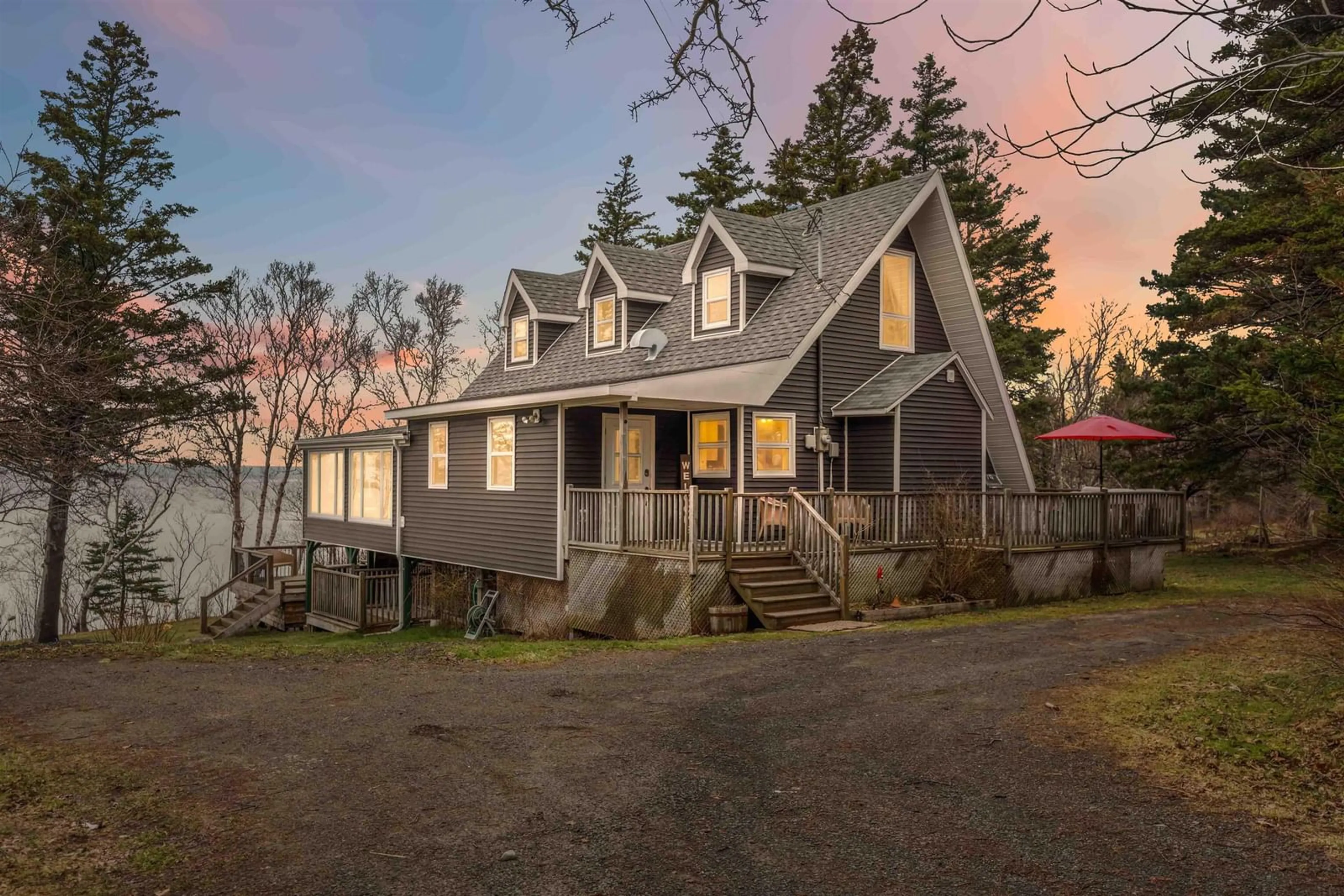 A pic from outside/outdoor area/front of a property/back of a property/a pic from drone, street for 7055 Highway 101, Plympton Nova Scotia B0W 2R0