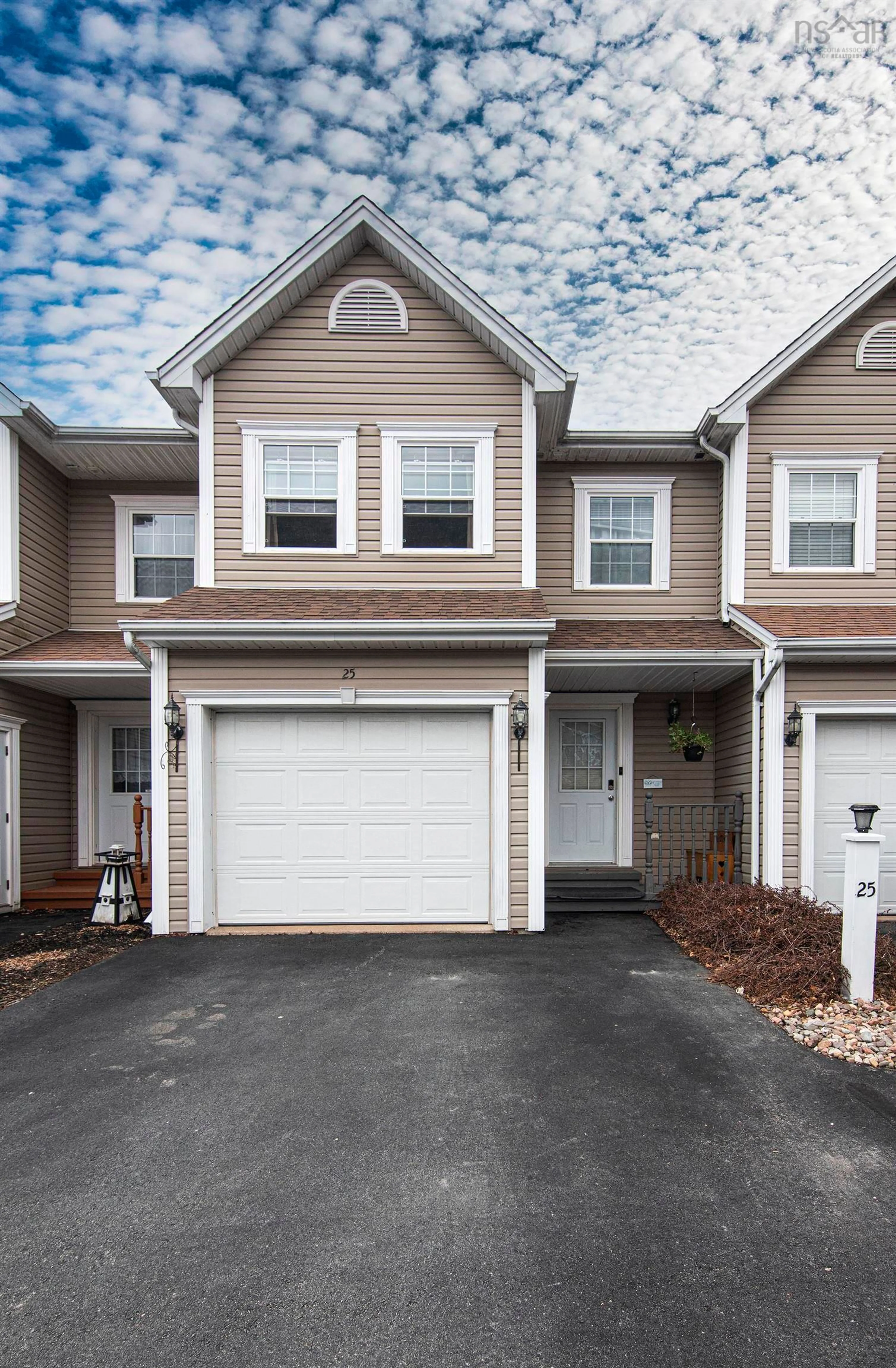 Home with vinyl exterior material, street for 25 Cornerstone Terr, Lower Sackville Nova Scotia B4C 0A1