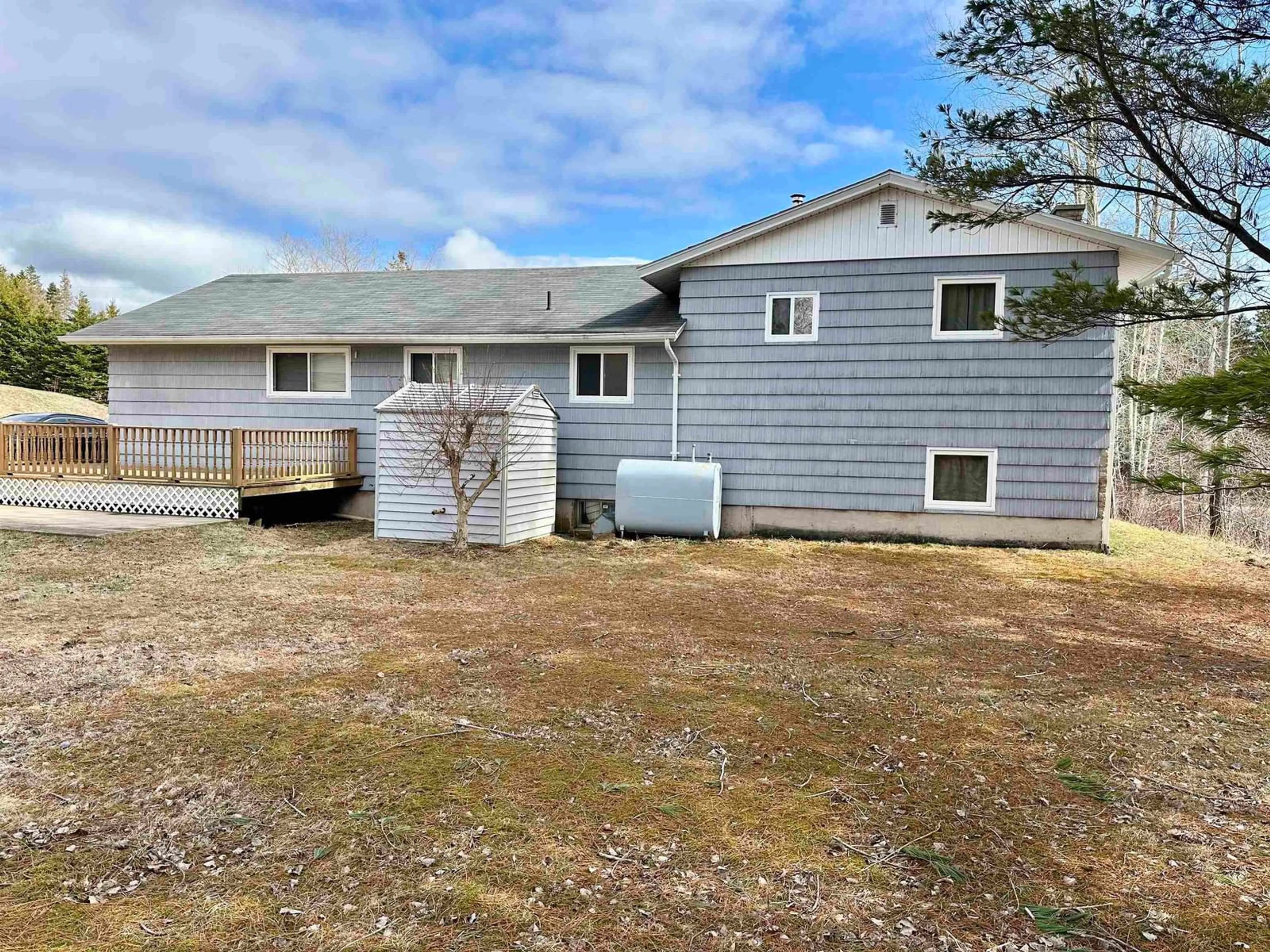 A pic from outside/outdoor area/front of a property/back of a property/a pic from drone, unknown for Kings Rd #51, Port Hastings Nova Scotia B9A 1N9